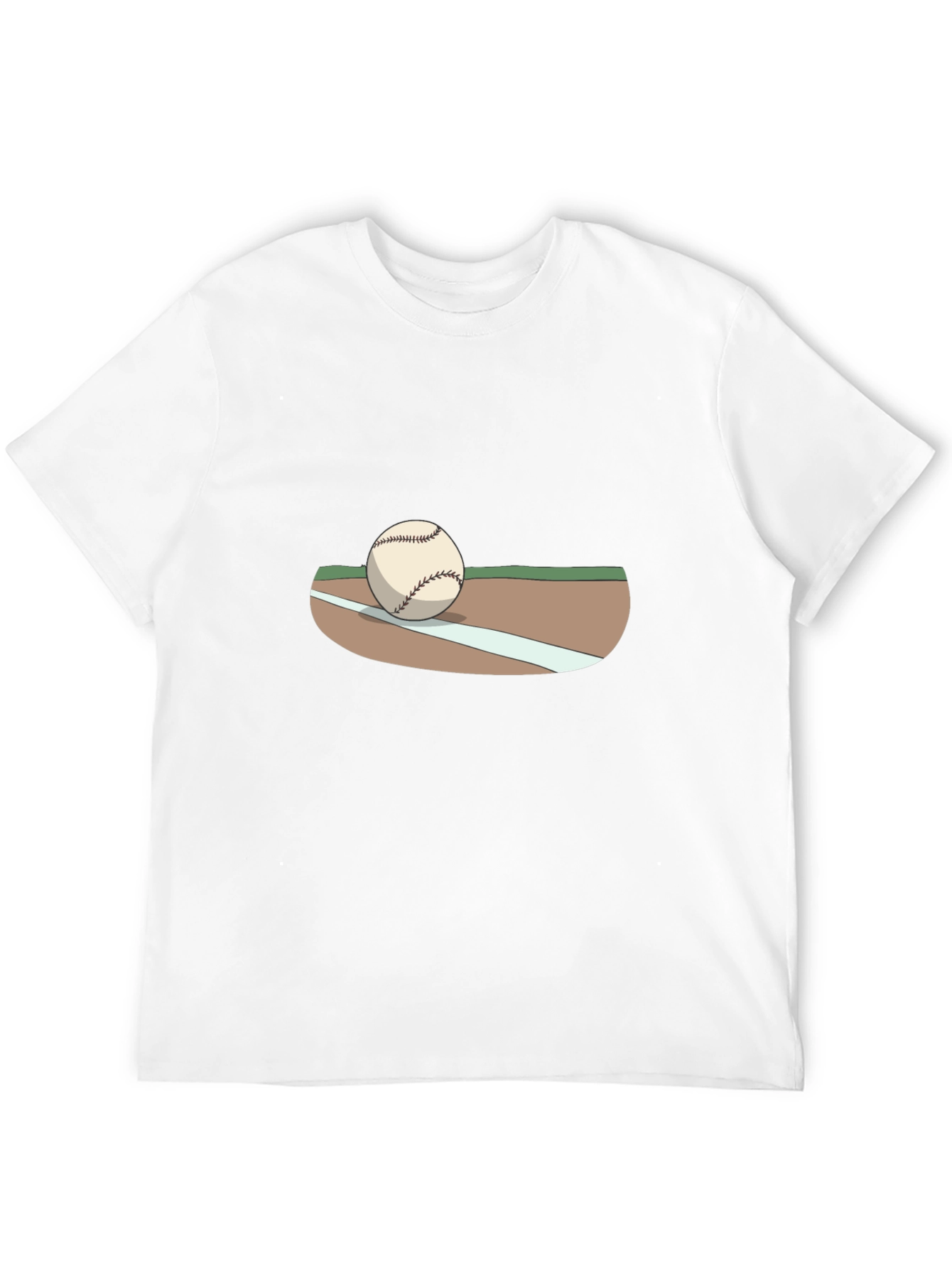 Baseball Graphic T-Shirt - Black Cotton Tee