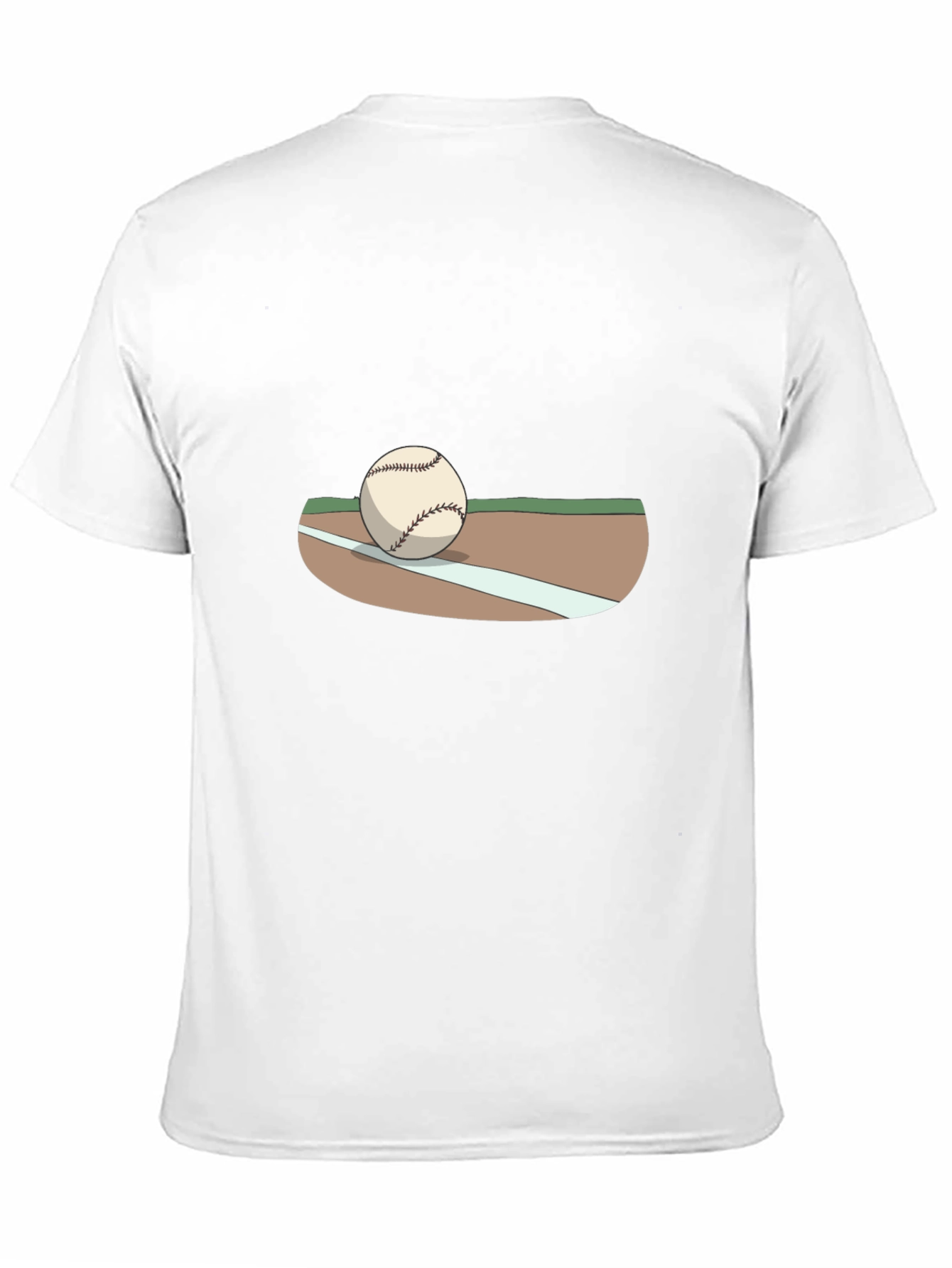 Baseball Graphic T-Shirt - Black Cotton Tee