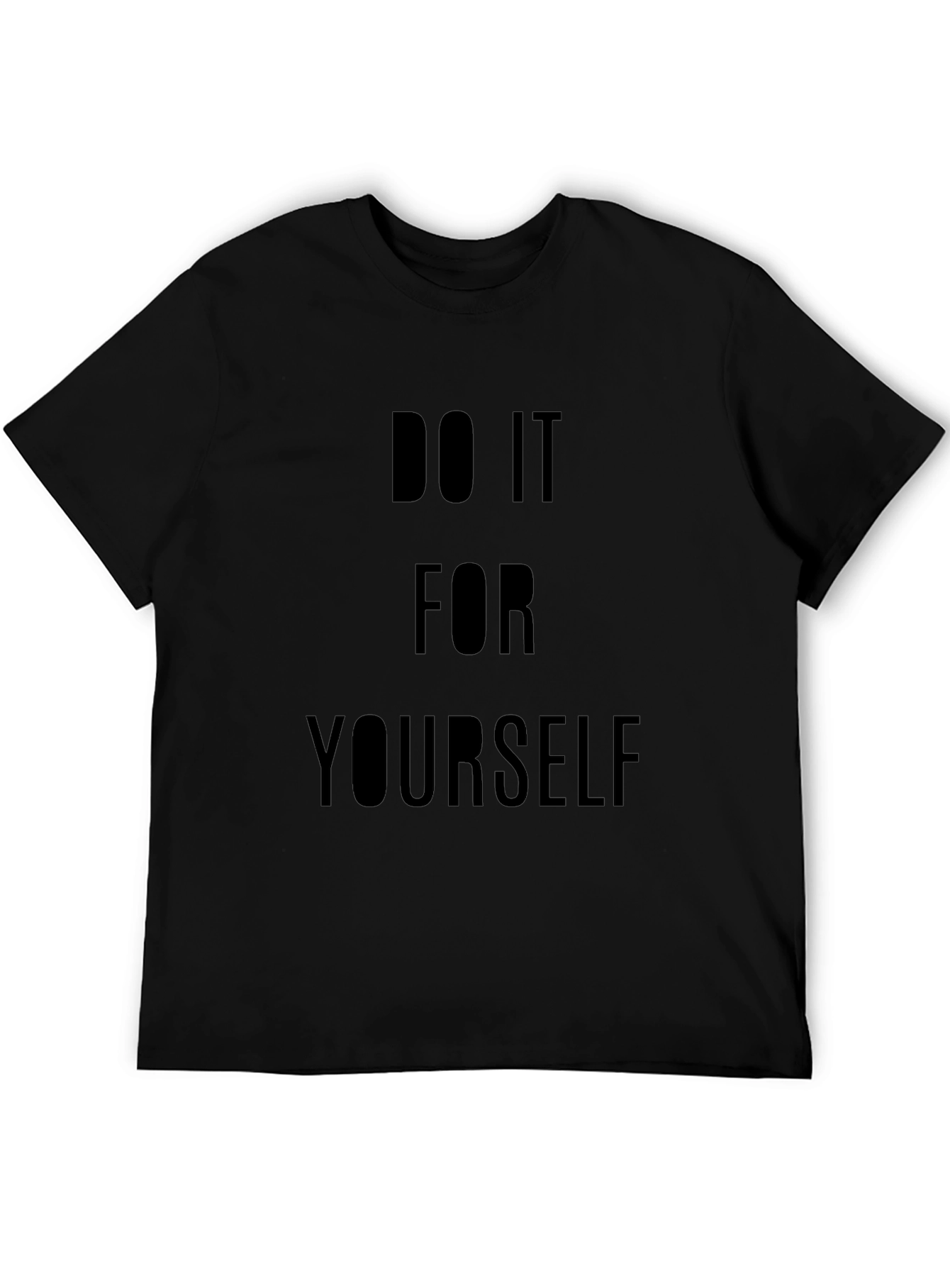 Do It For Yourself Black Graphic Tee