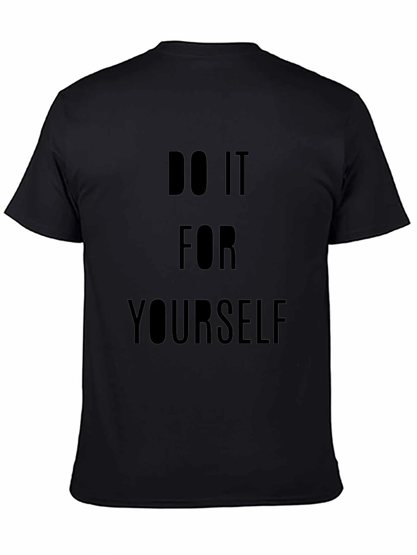 Do It For Yourself Black Graphic Tee