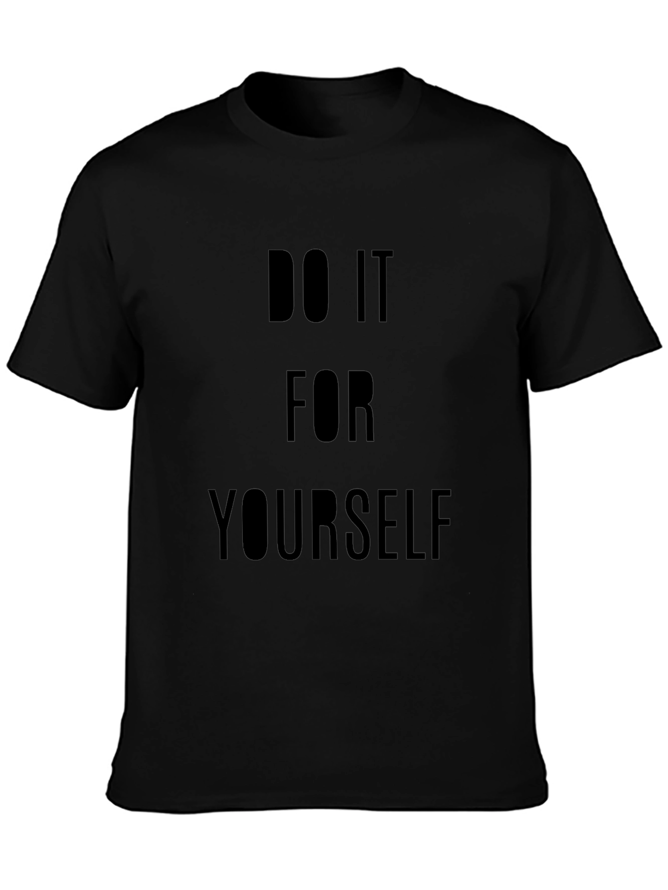 Do It For Yourself Black Graphic Tee