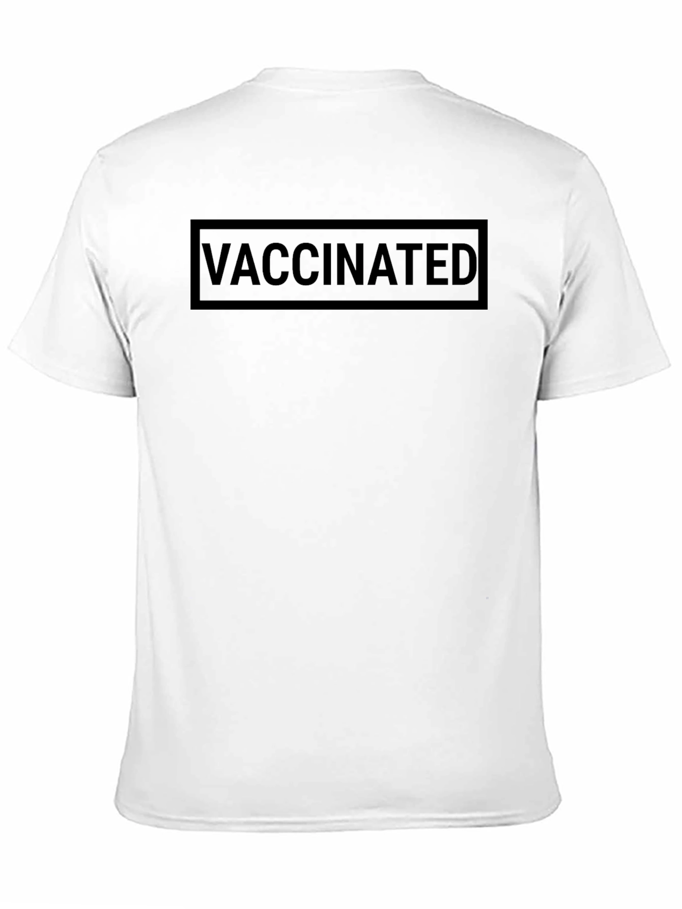 Vaccinated Black T-Shirt - Show Your Support!