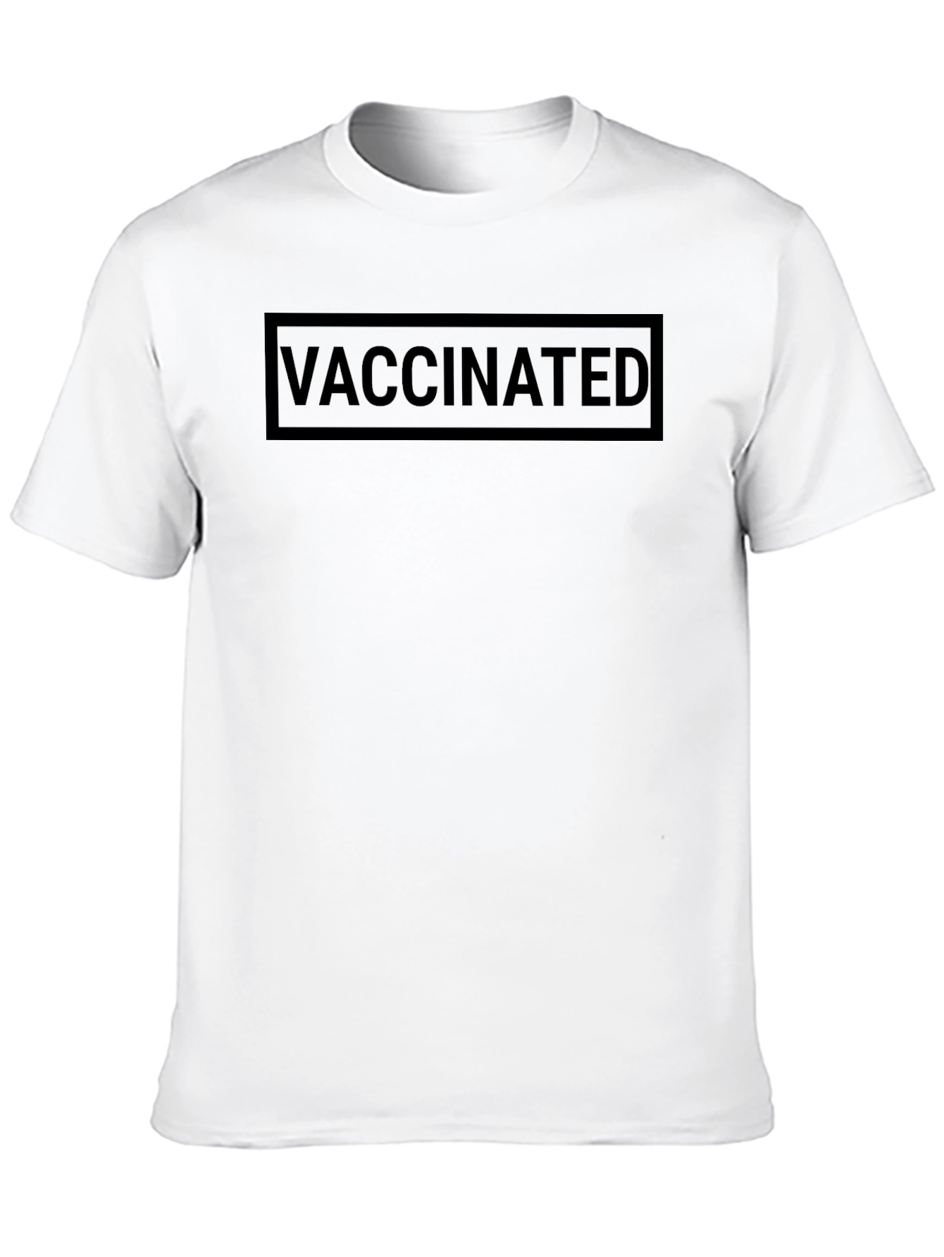 Vaccinated Black T-Shirt - Show Your Support!