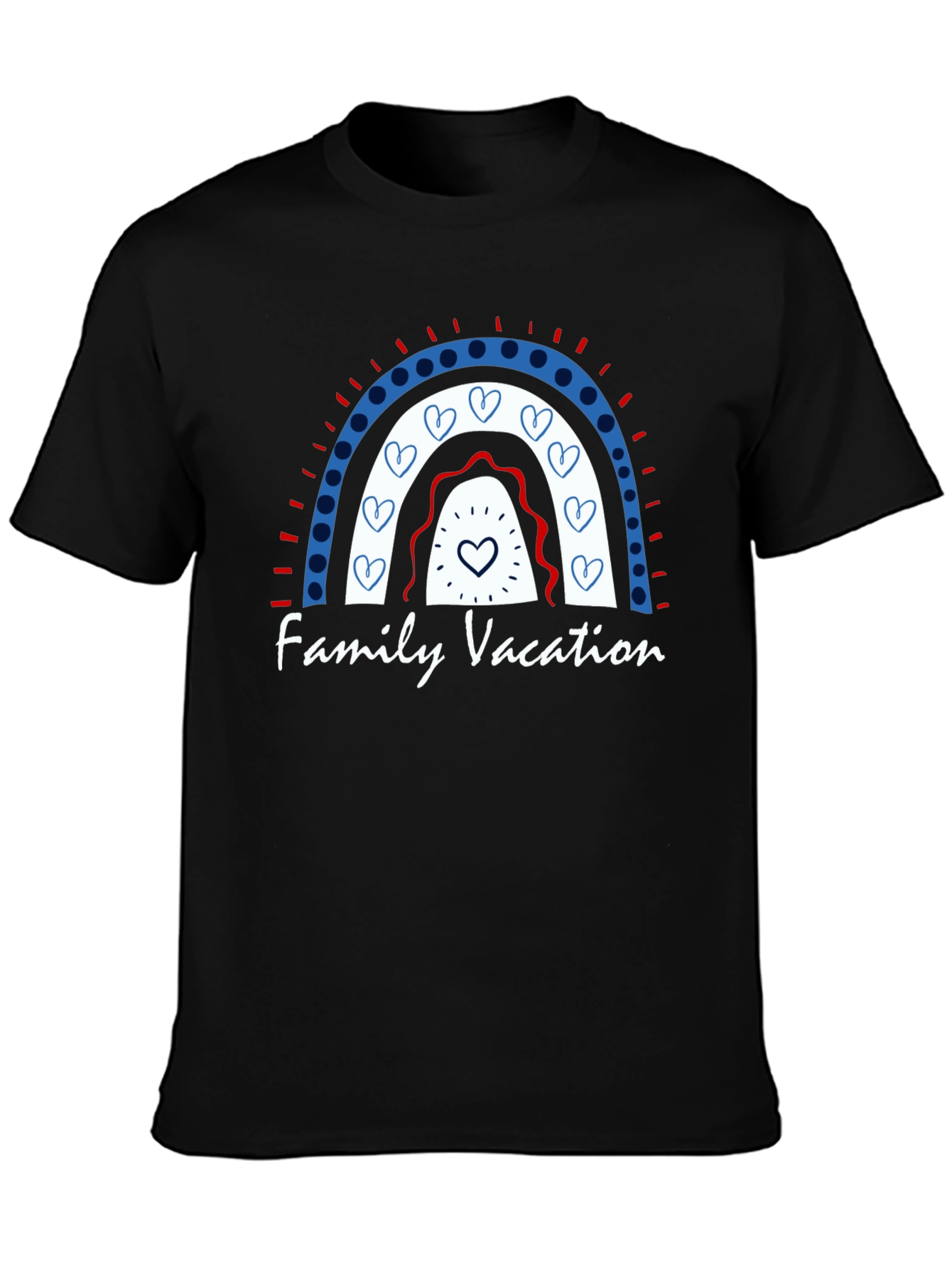 Family Vacation Rainbow Graphic T-Shirt