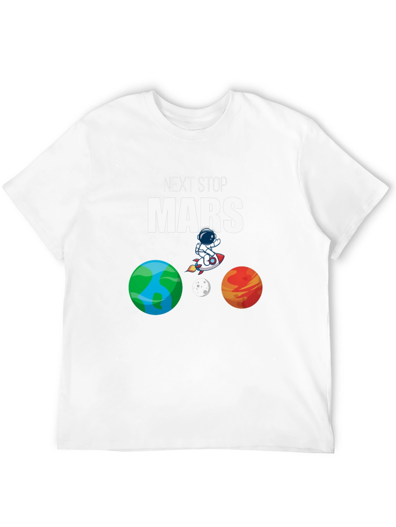 Next Stop Mars T-Shirt - Space Adventure Tee