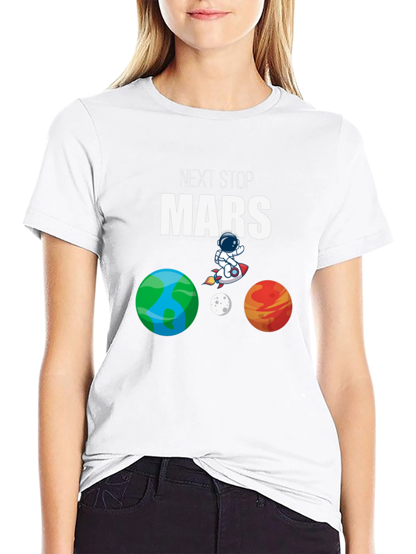 Next Stop Mars T-Shirt - Space Adventure Tee