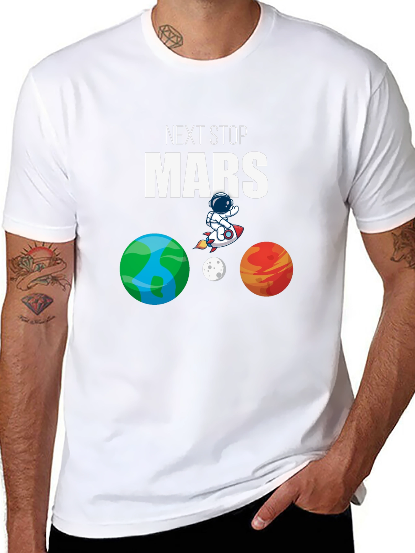 Next Stop Mars T-Shirt - Space Adventure Tee