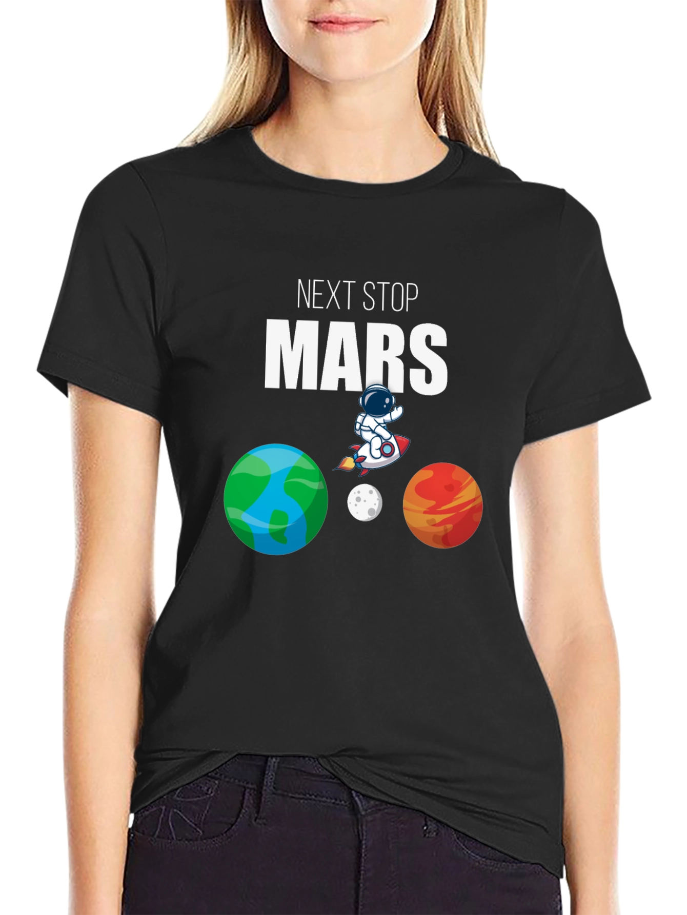 Next Stop Mars T-Shirt - Space Adventure Tee