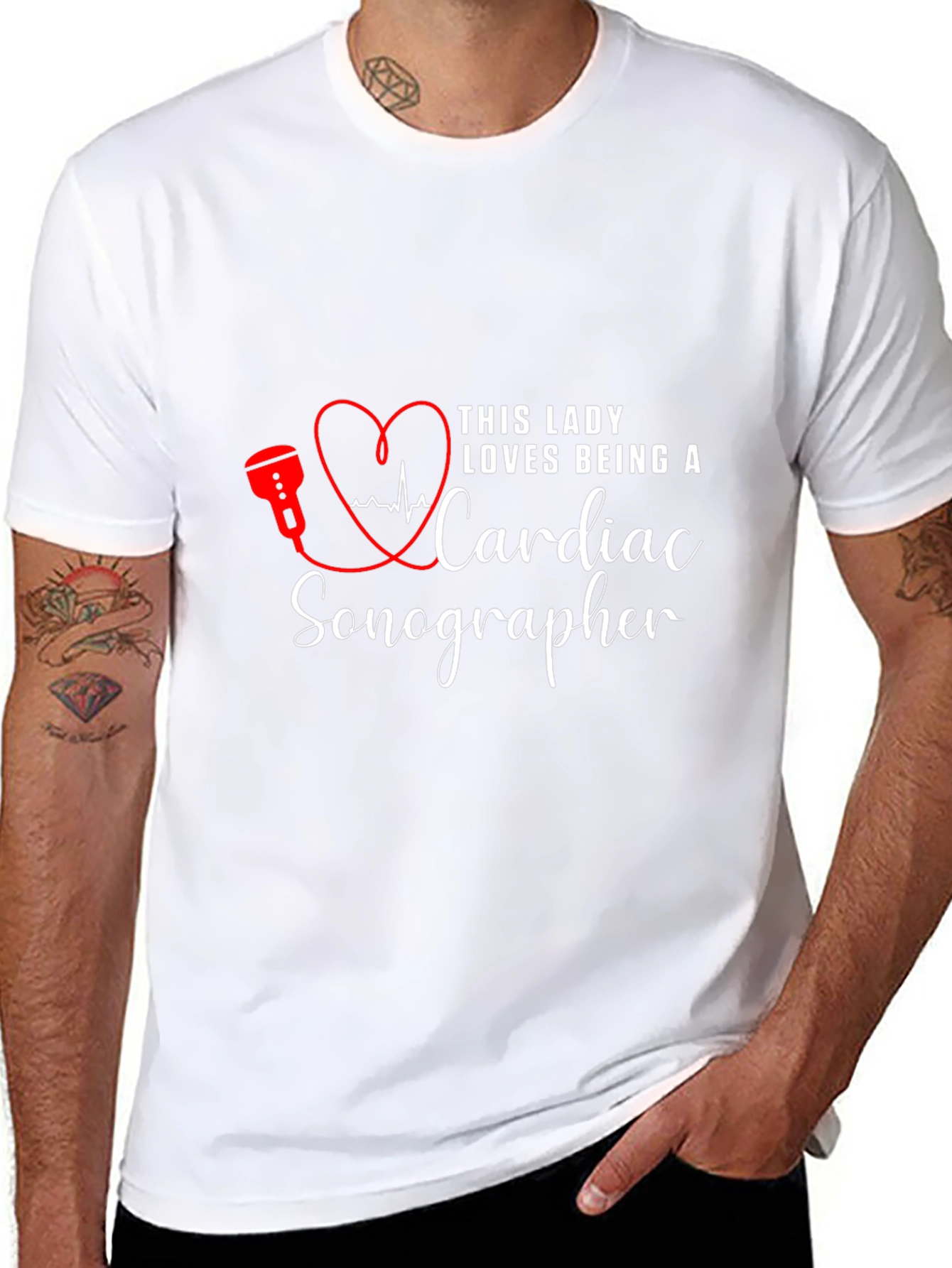 Cardiac Sonographer Tee - Love What You Do!
