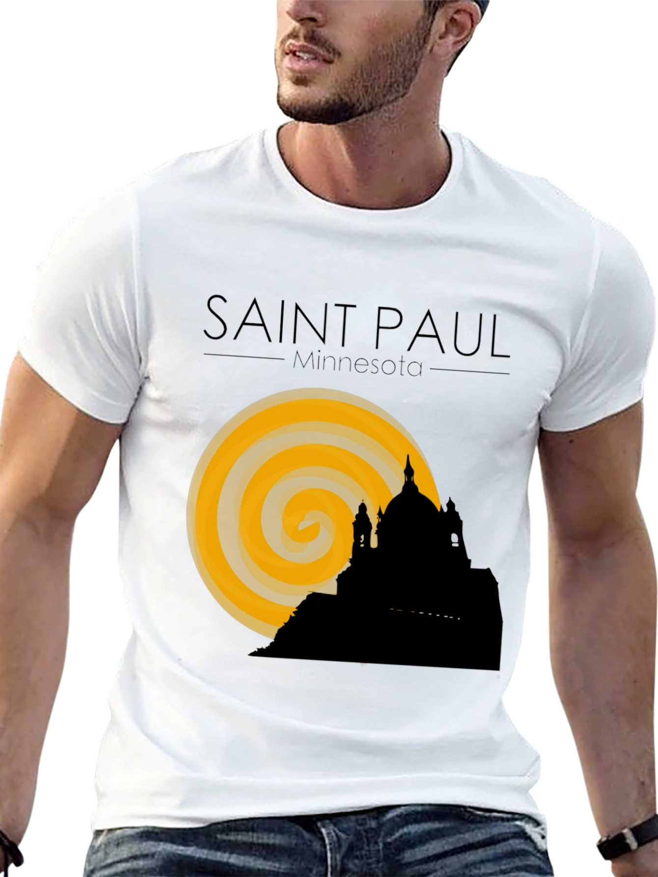 Saint Paul Minnesota Black Graphic Tee