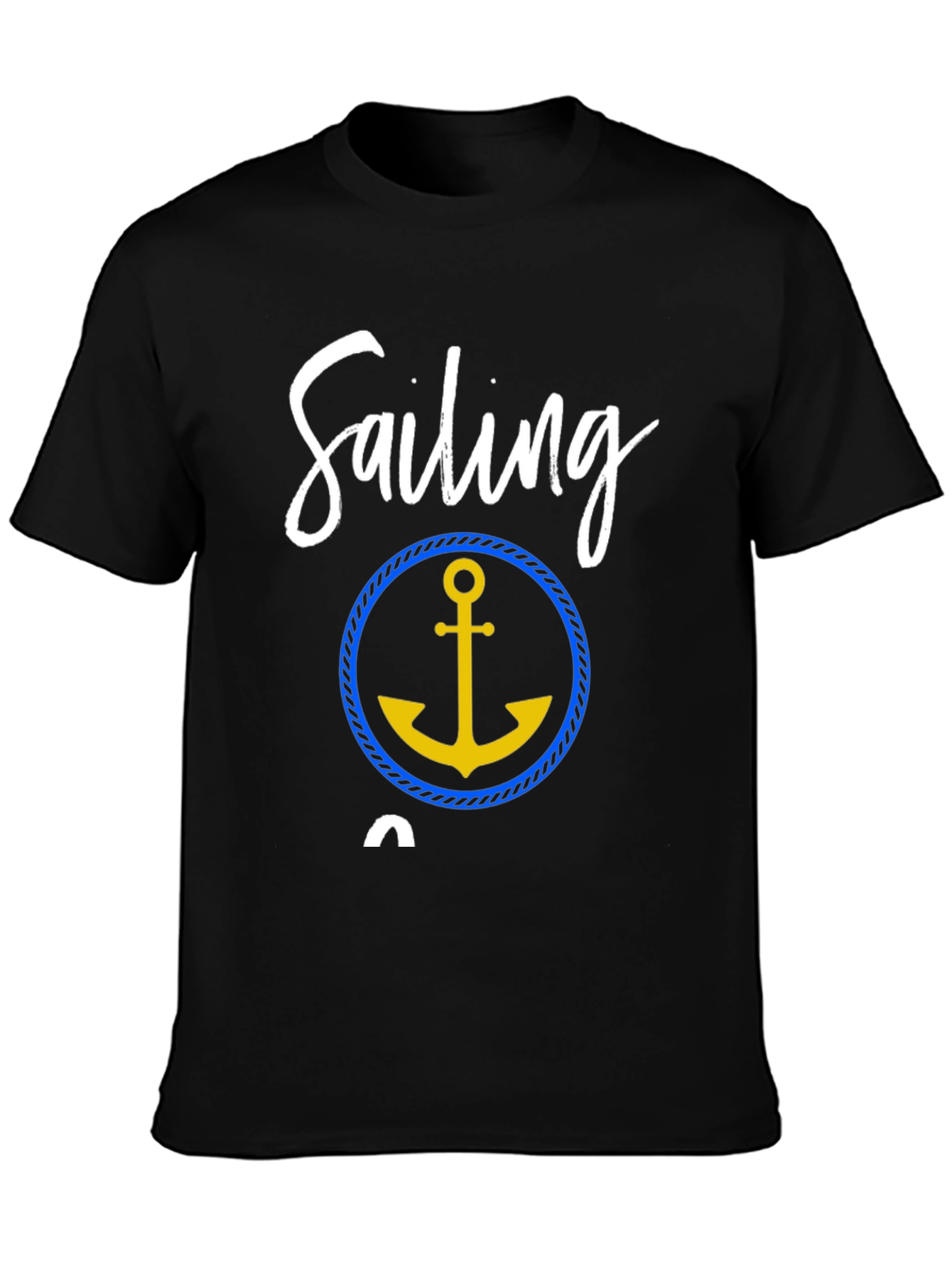 Sailing T-Shirt with Anchor Graphic