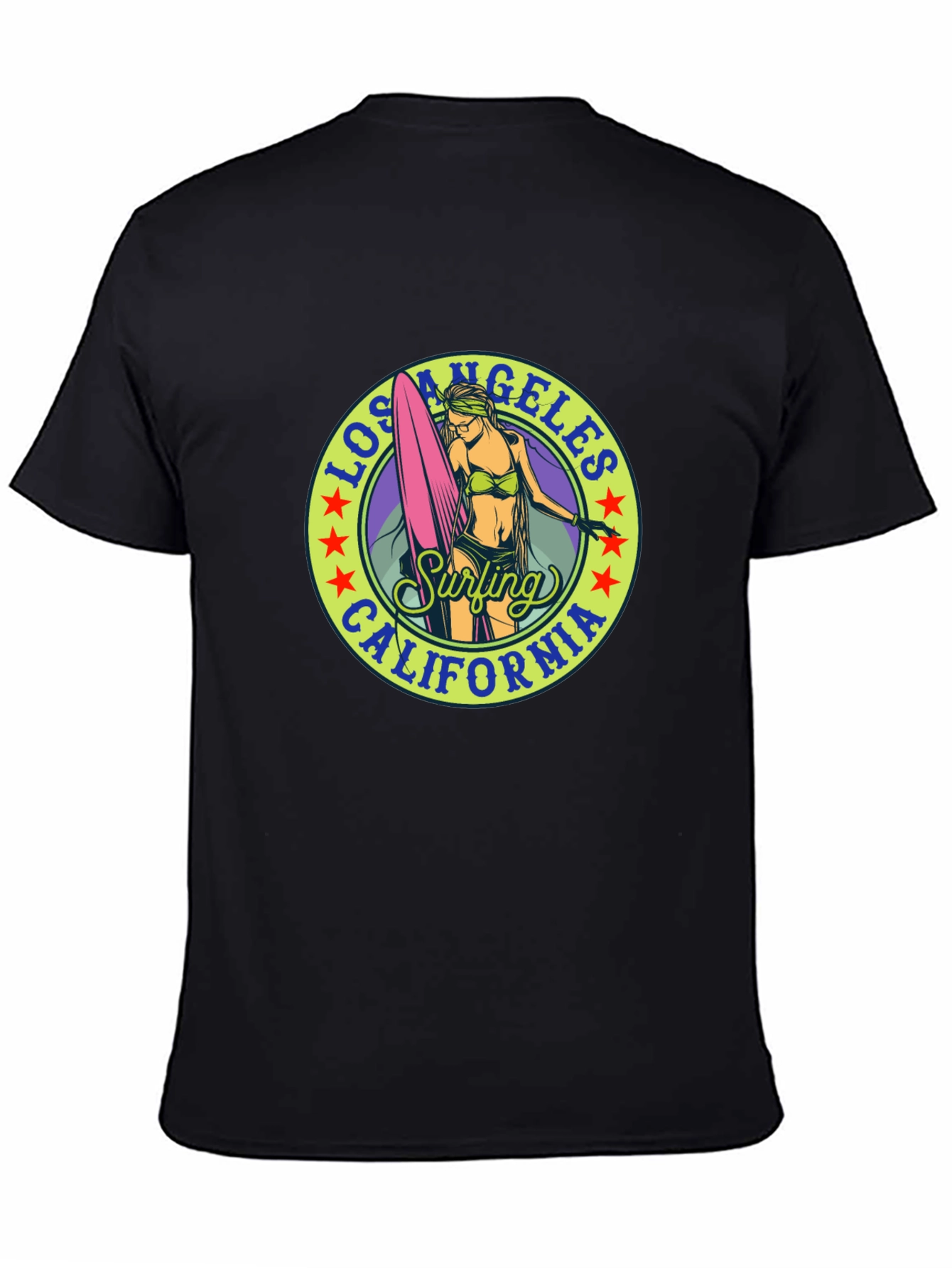 Los Angeles California Surfing Graphic Tee