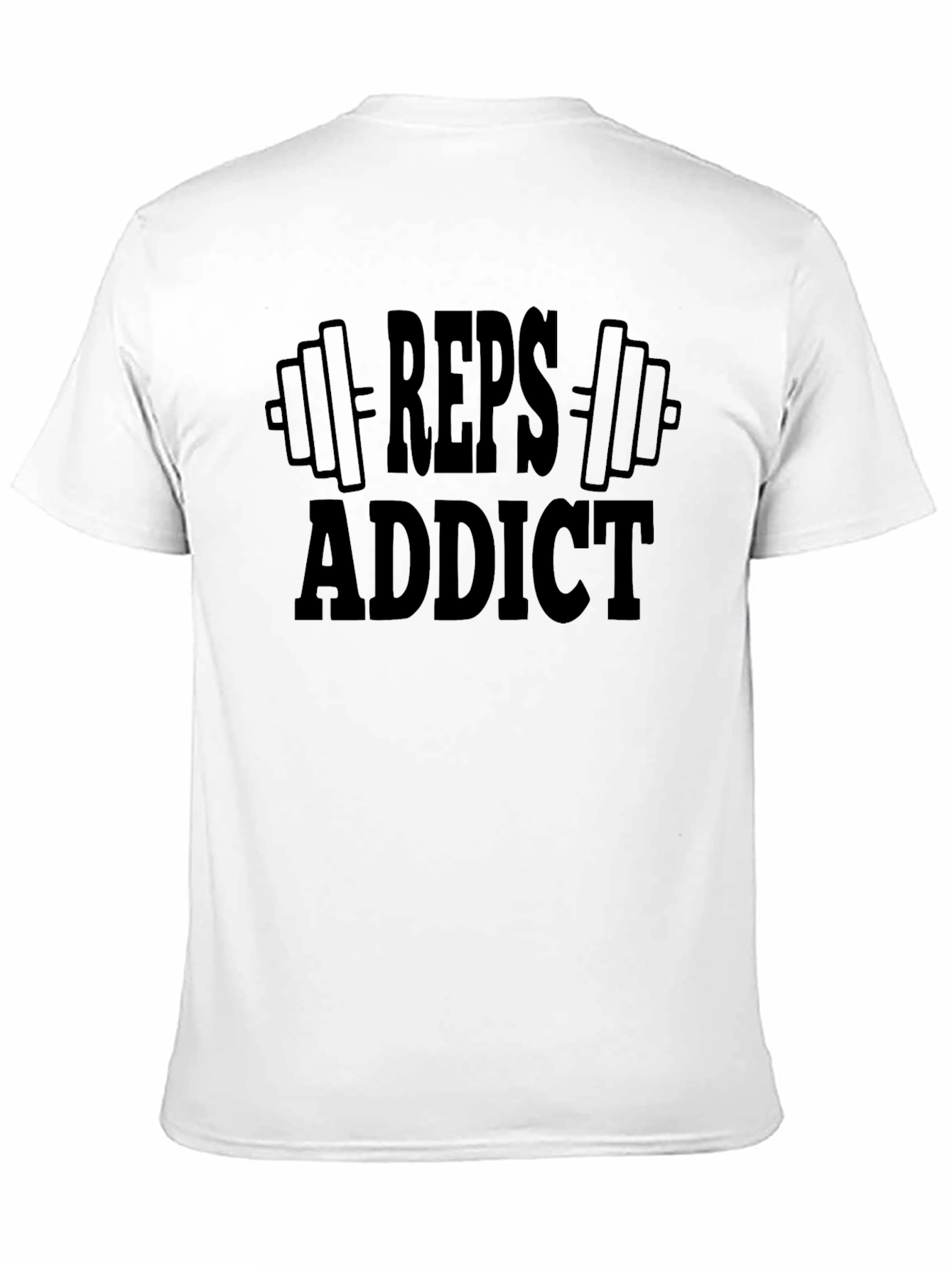 Reps Addict Black T-Shirt - Gym & Fitness Apparel
