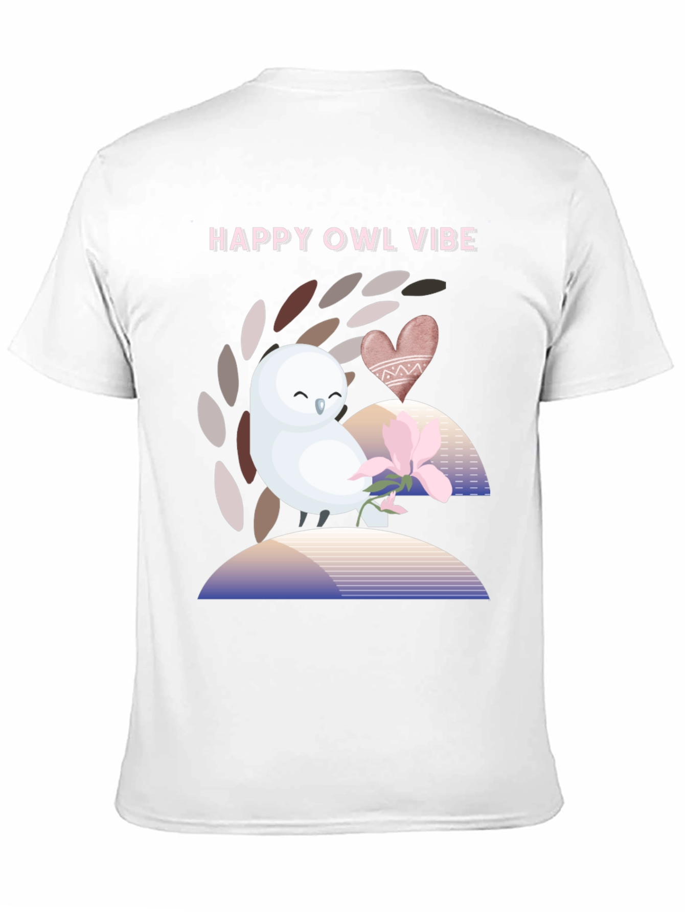 Happy Owl Vibe Graphic T-Shirt - Unisex