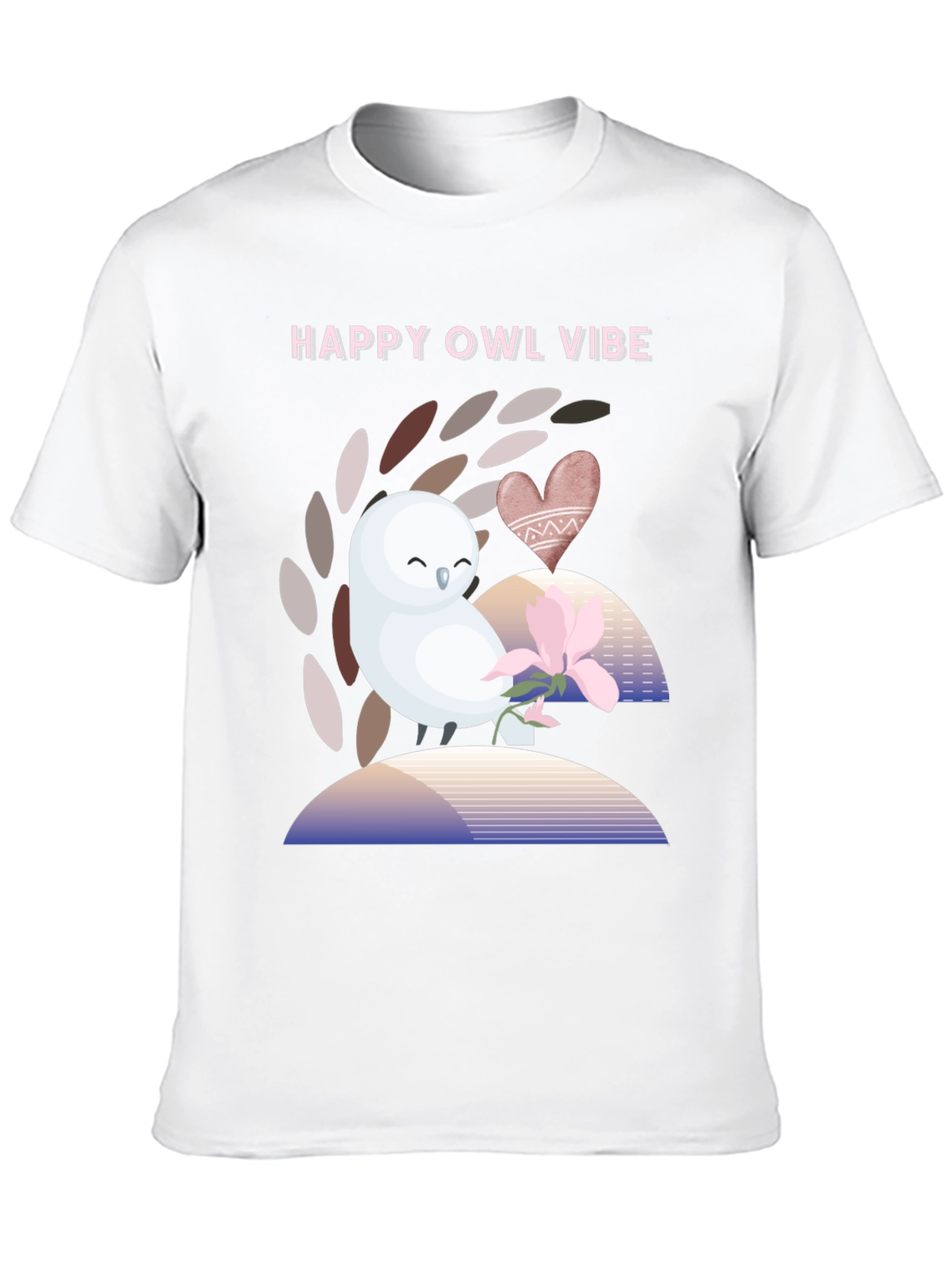 Happy Owl Vibe Graphic T-Shirt - Unisex