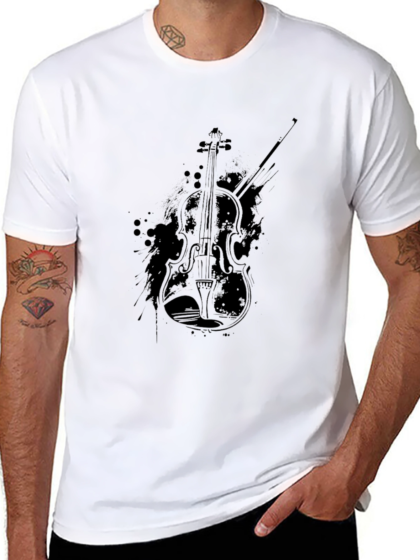 Black Violin Graphic Tee - Musical Style
