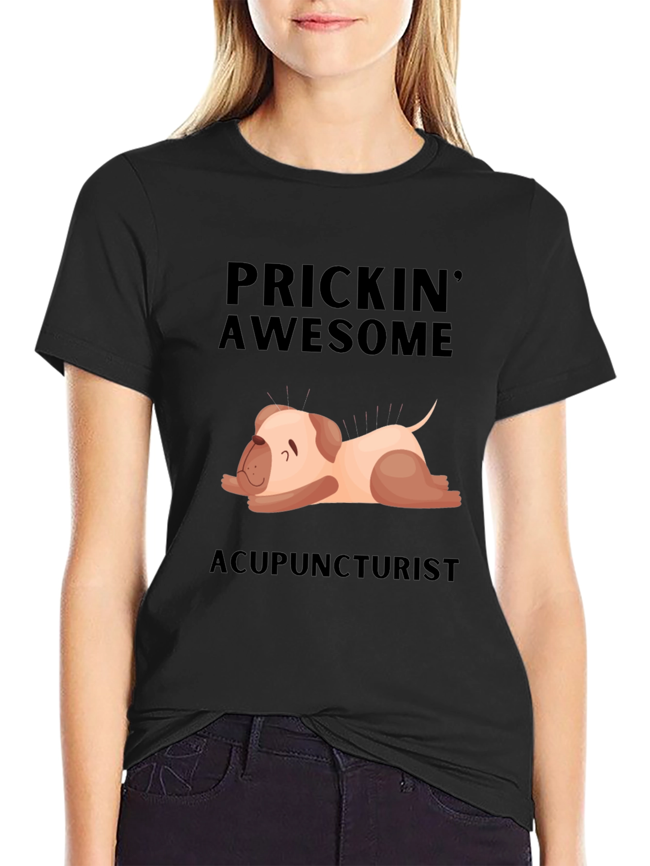 Prickin Awesome Acupuncturist T-Shirt