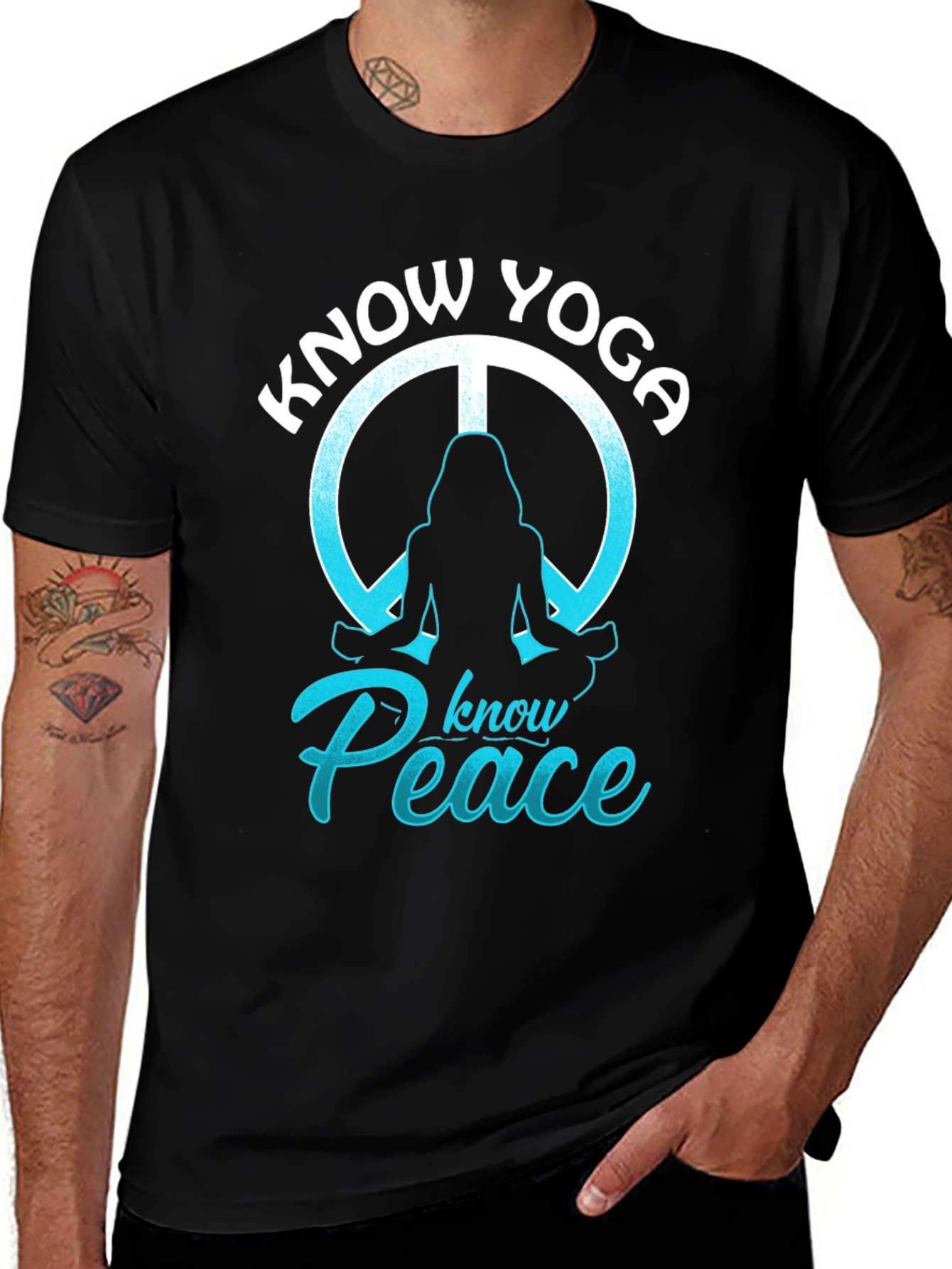 Know Yoga Know Peace Graphic T-Shirt
