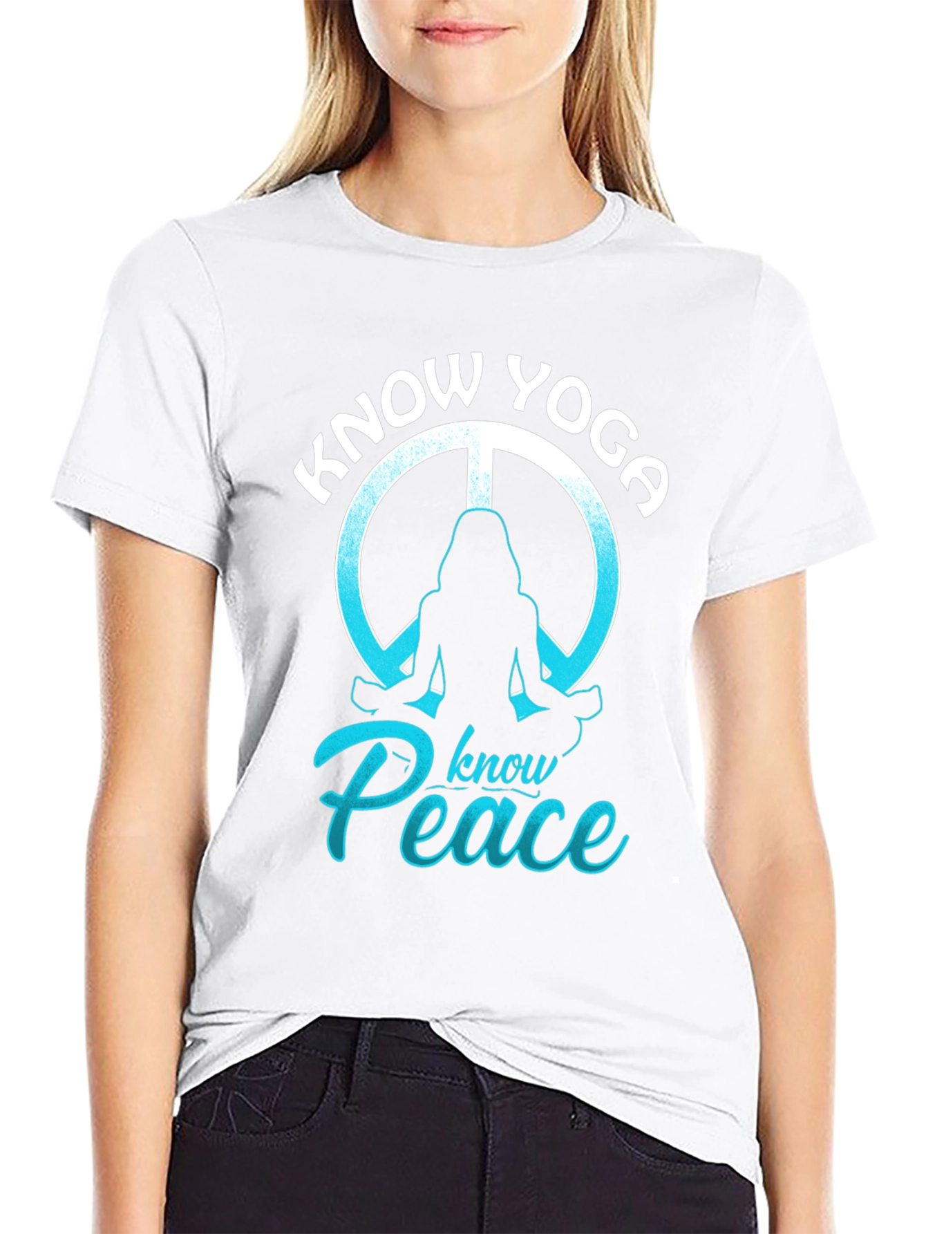 Know Yoga Know Peace Graphic T-Shirt