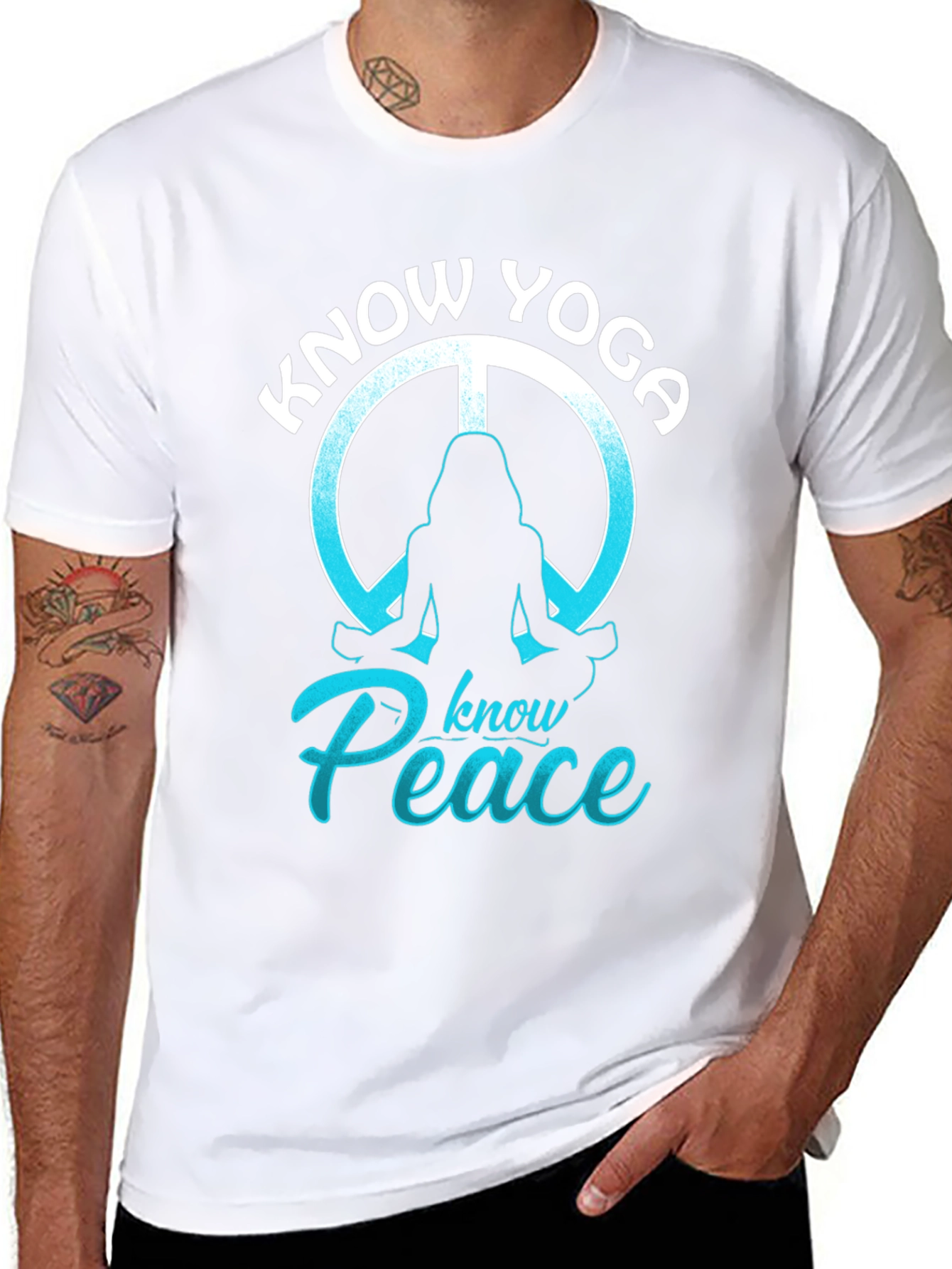 Know Yoga Know Peace Graphic T-Shirt