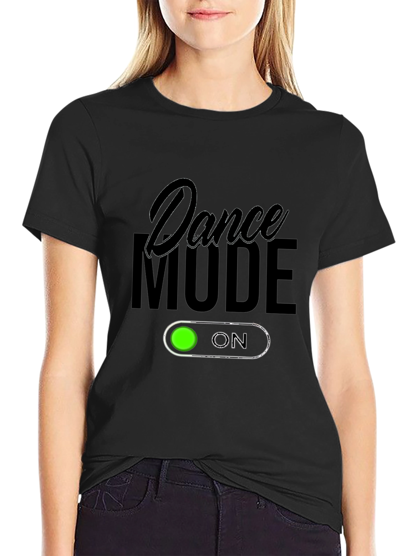 Dance Mode On Black T-Shirt