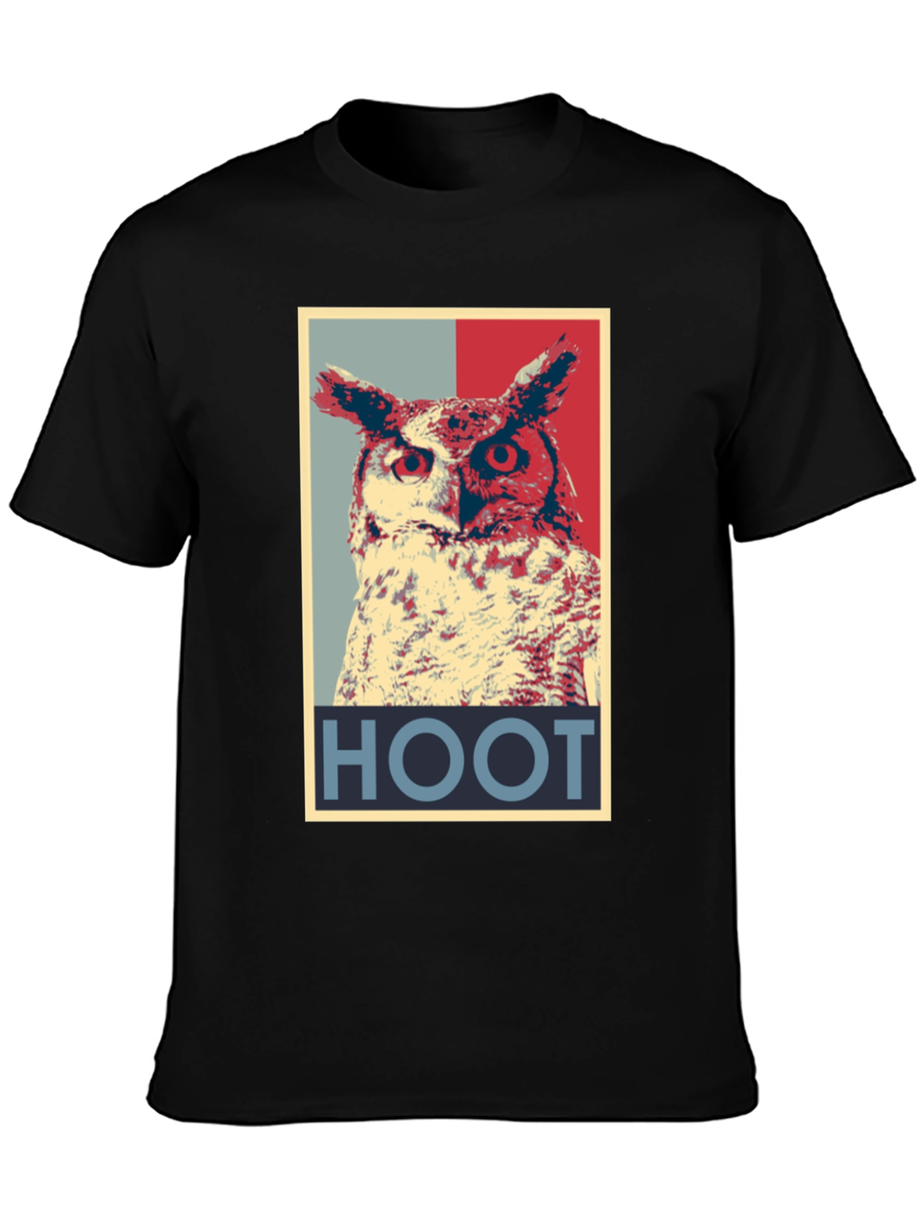 Hoot Owl Graphic Tee - Mens Black T-Shirt
