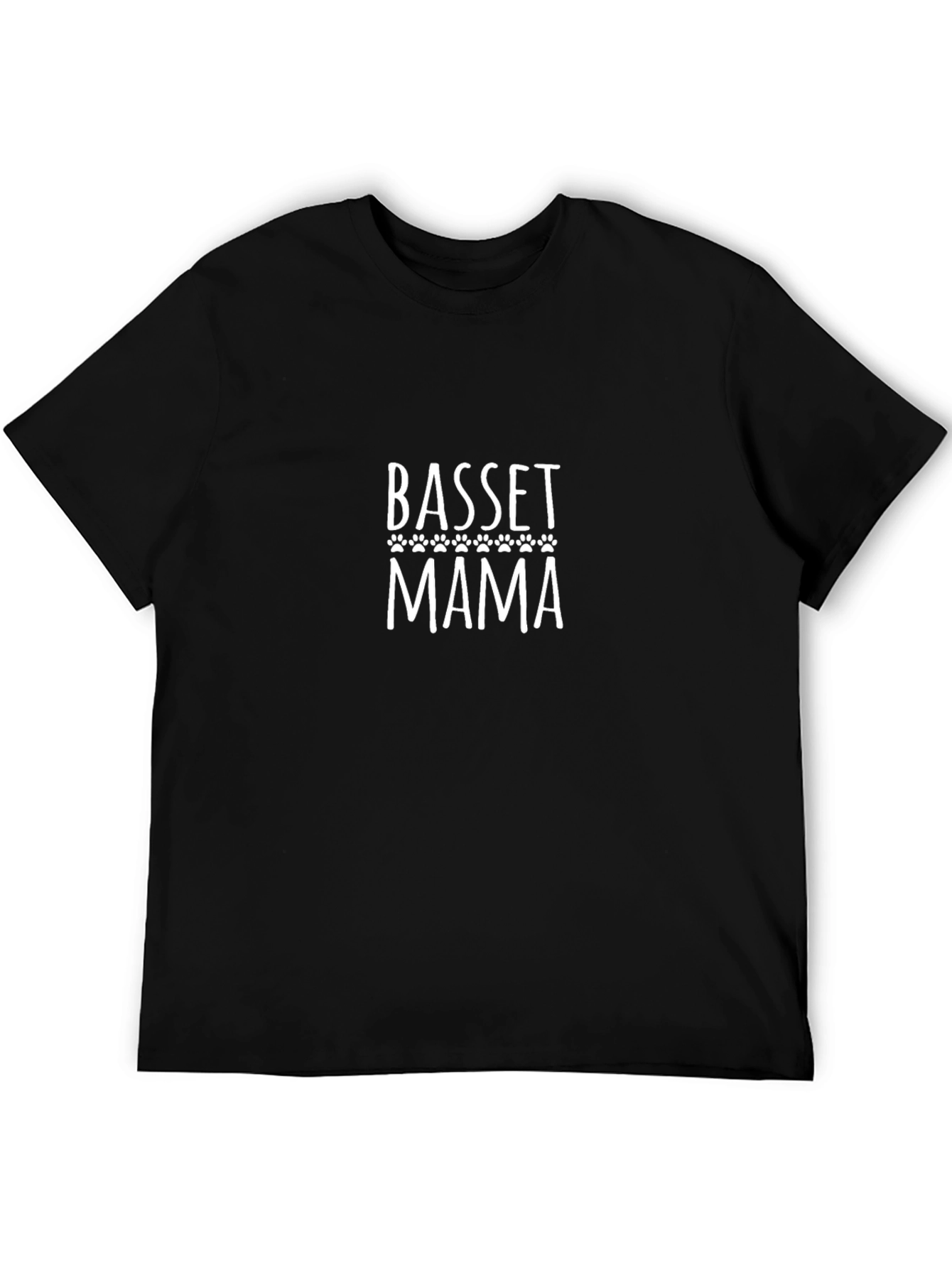Basset Mama Graphic Tee - Black Dog Lover Shirt