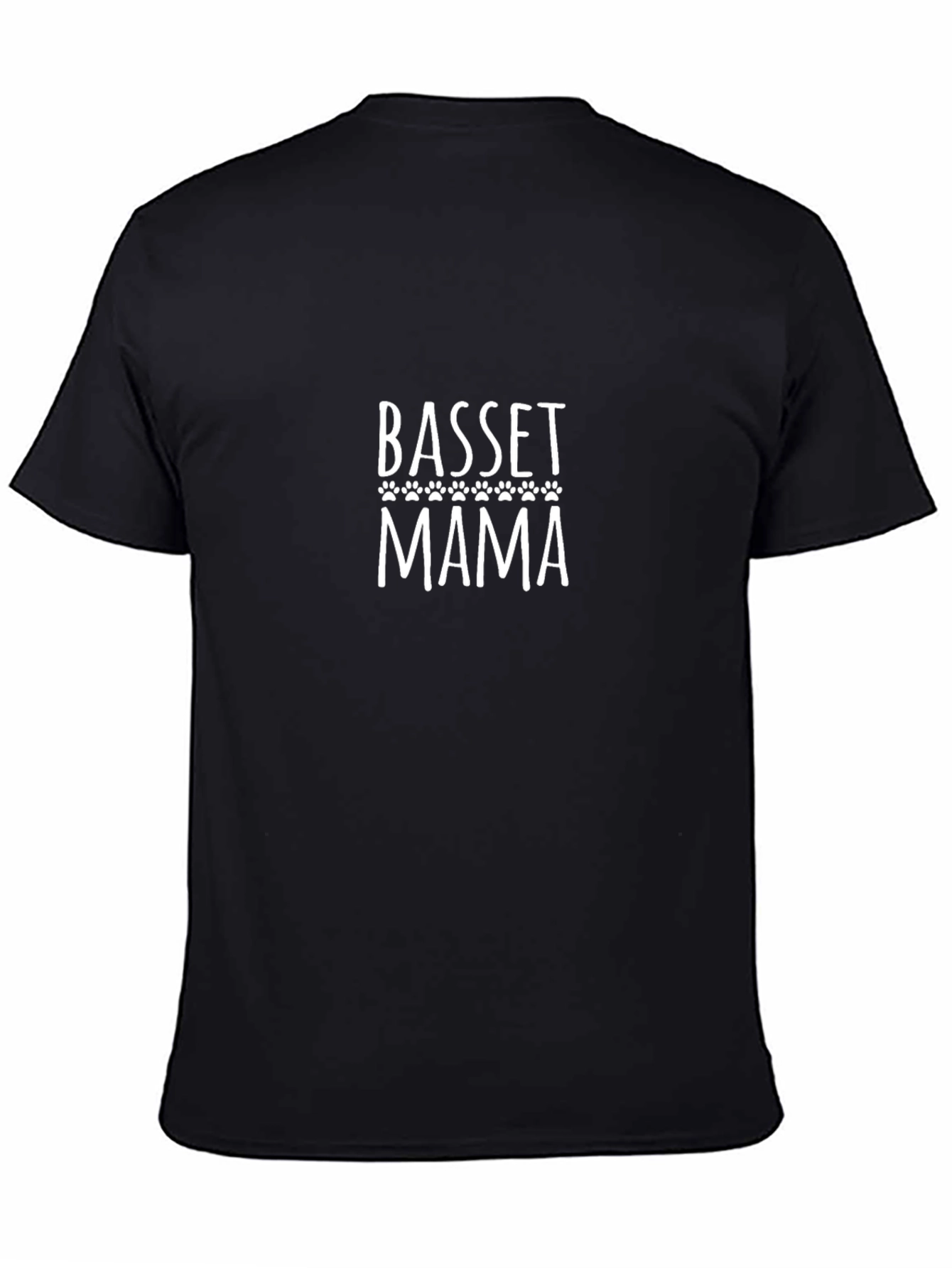 Basset Mama Graphic Tee - Black Dog Lover Shirt