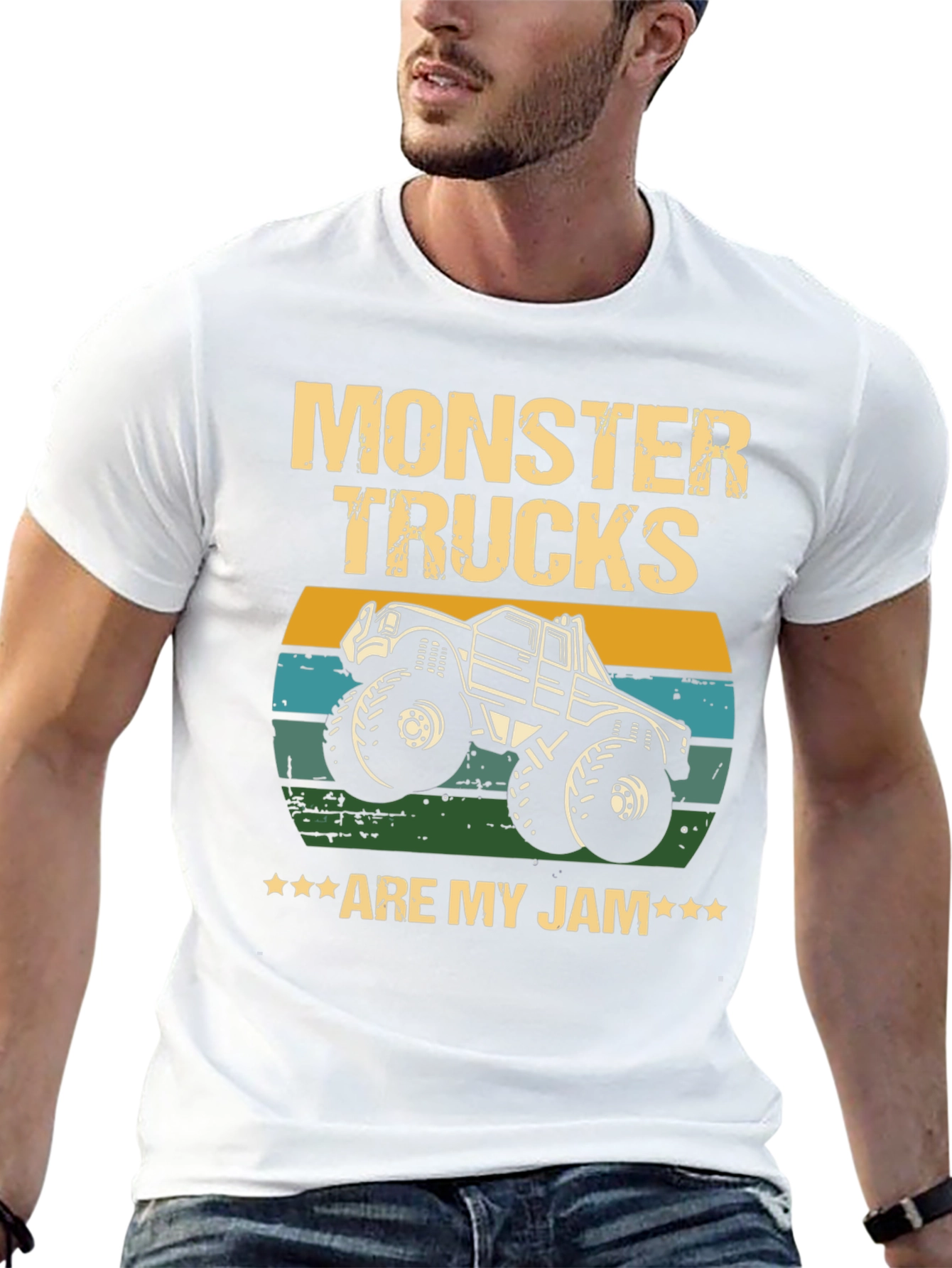 Monster Trucks Are My Jam Black T-Shirt