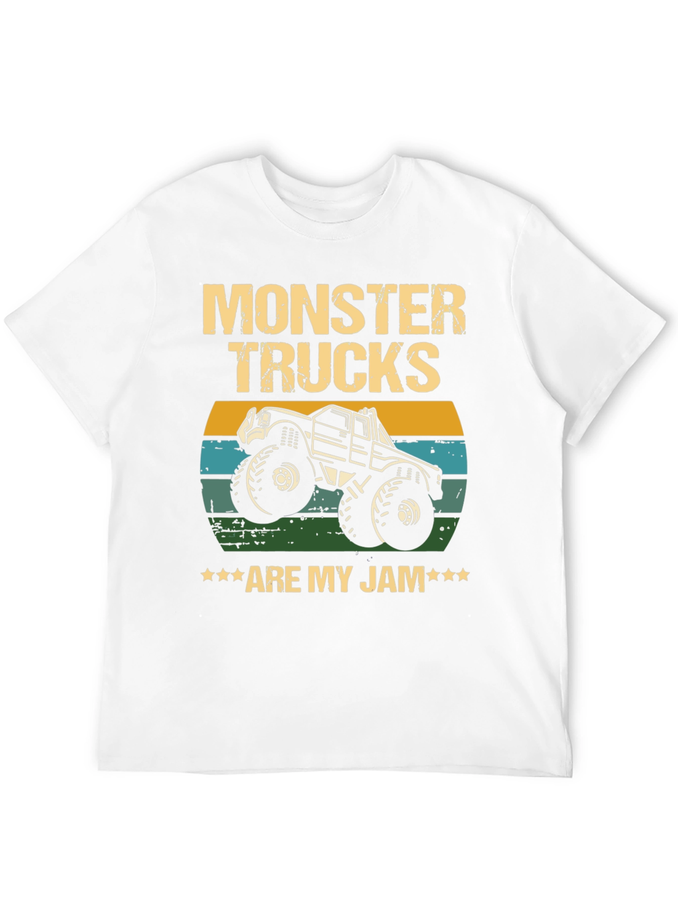 Monster Trucks Are My Jam Black T-Shirt