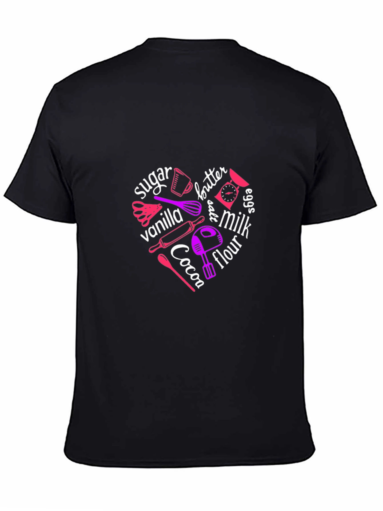 Baking Ingredients Heart T-Shirt