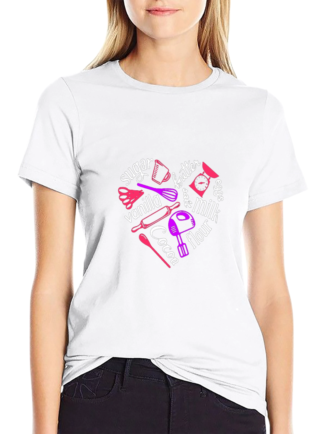 Baking Ingredients Heart T-Shirt