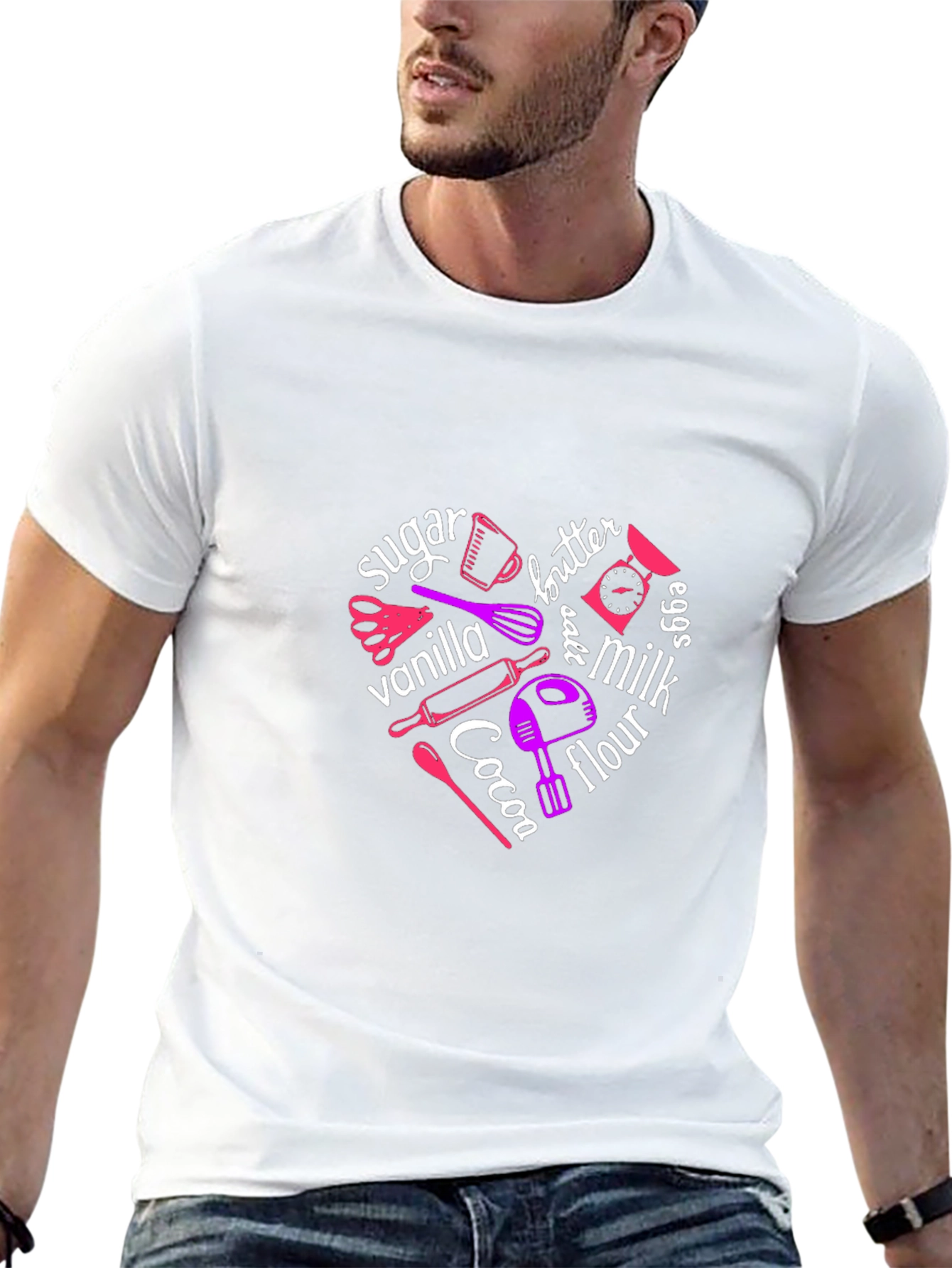 Baking Ingredients Heart T-Shirt