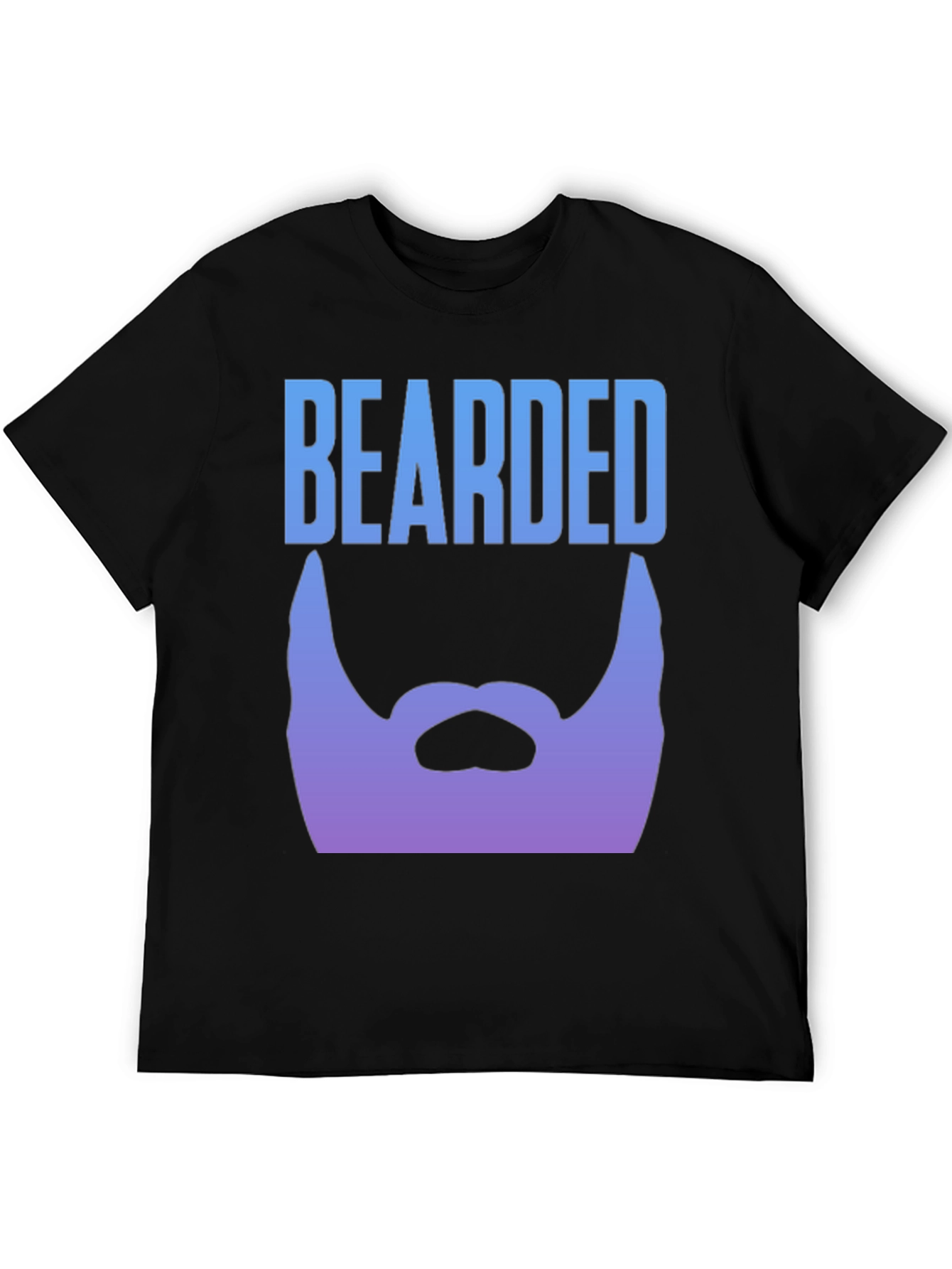 Bearded Graphic Tee - Black Mens T-Shirt
