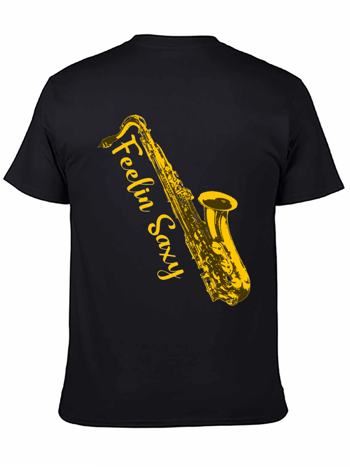 Feelin Saxy Black Graphic Tee