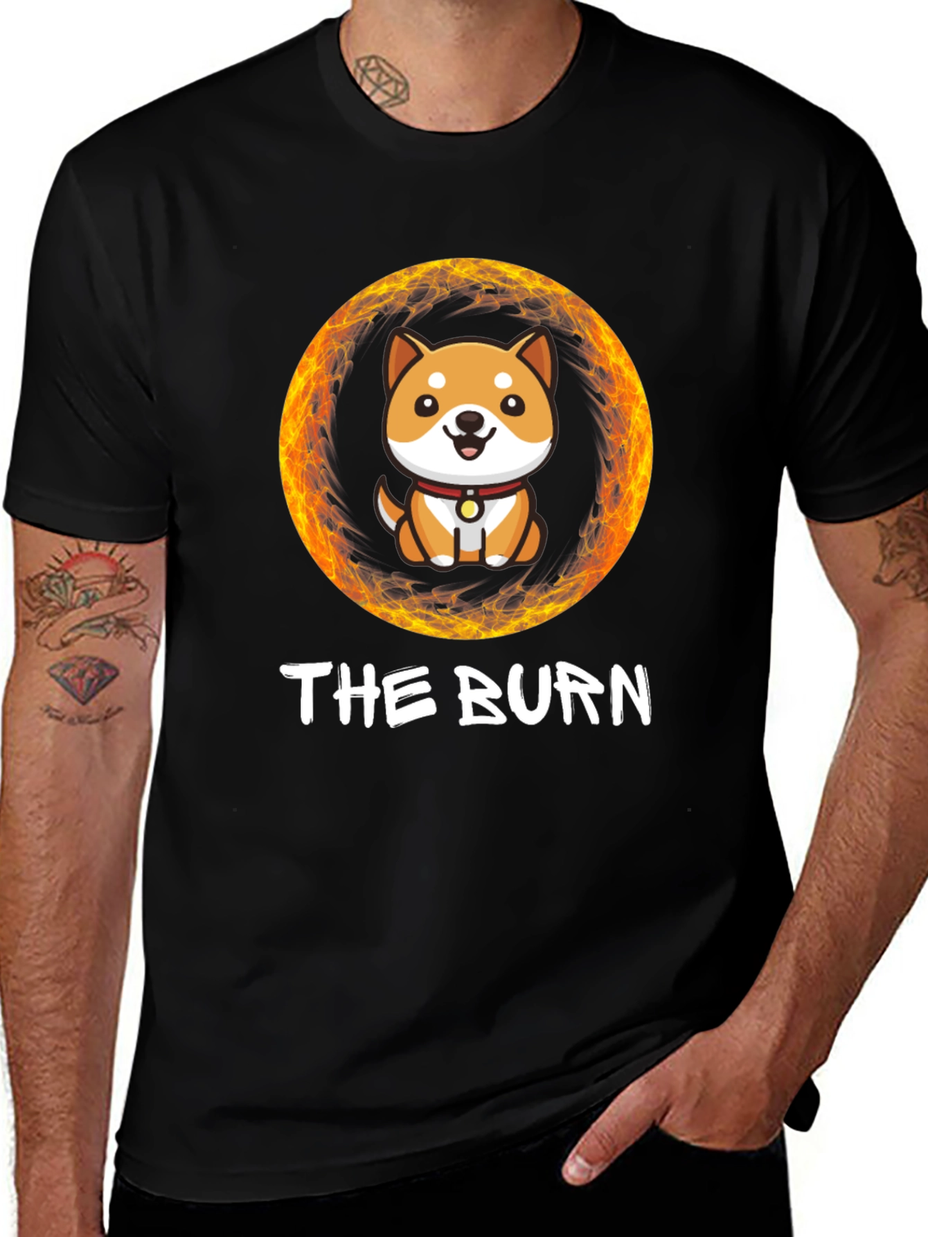 The Burn Shiba Inu T-Shirt - Crypto Doge