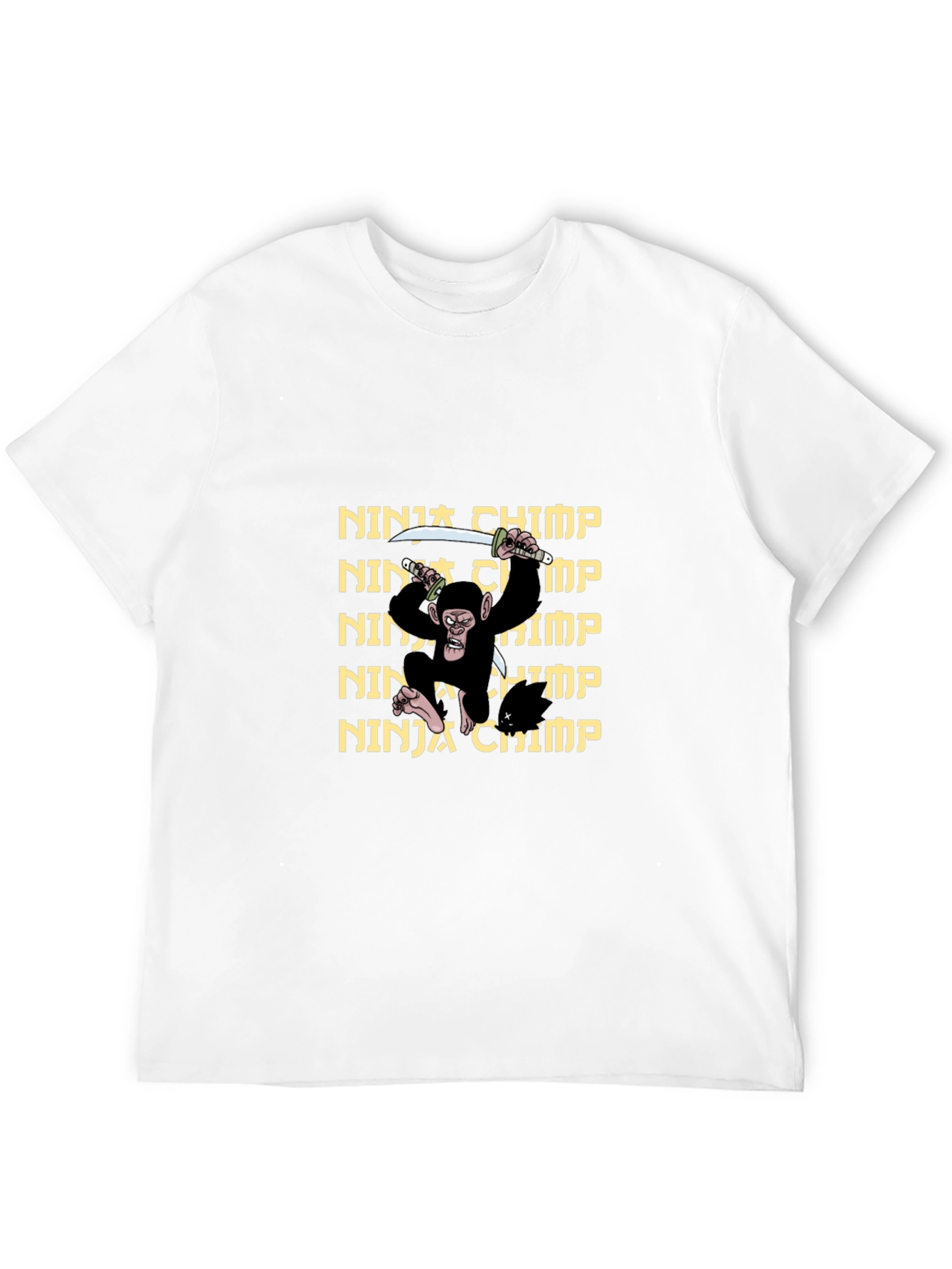 Ninja Chimp Graphic T-Shirt - Black