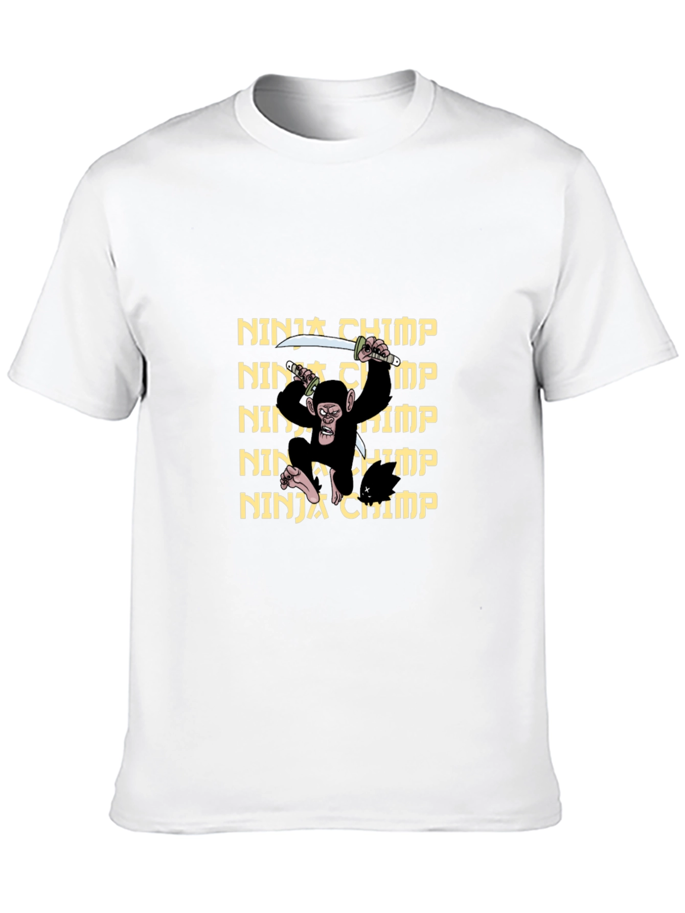 Ninja Chimp Graphic T-Shirt - Black