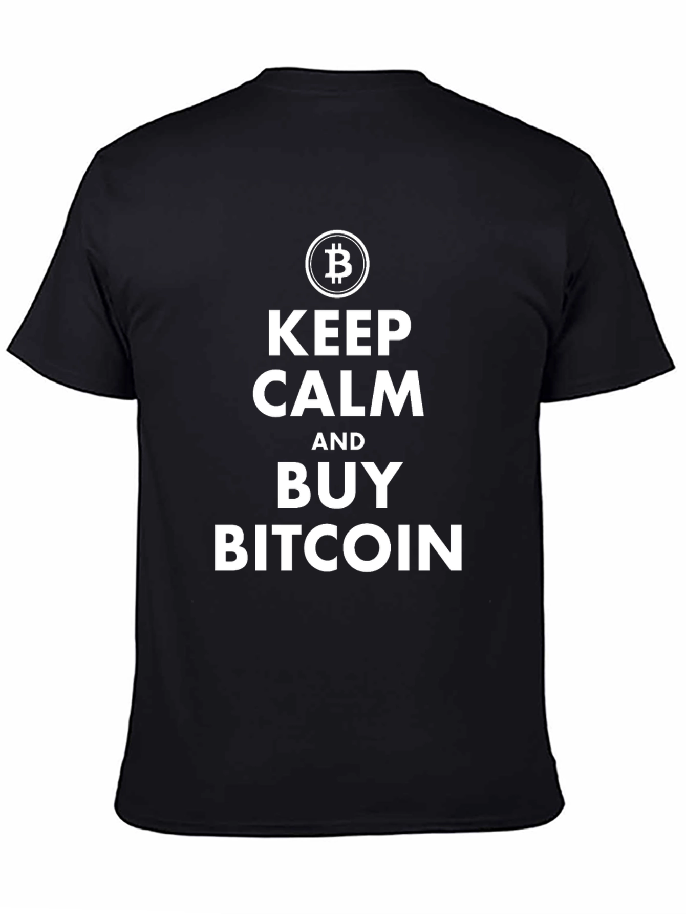 Keep Calm and Buy Bitcoin Black T-Shirt