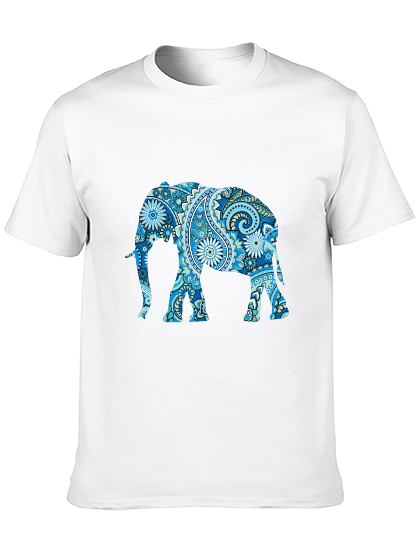 Elephant Paisley Print T-Shirt