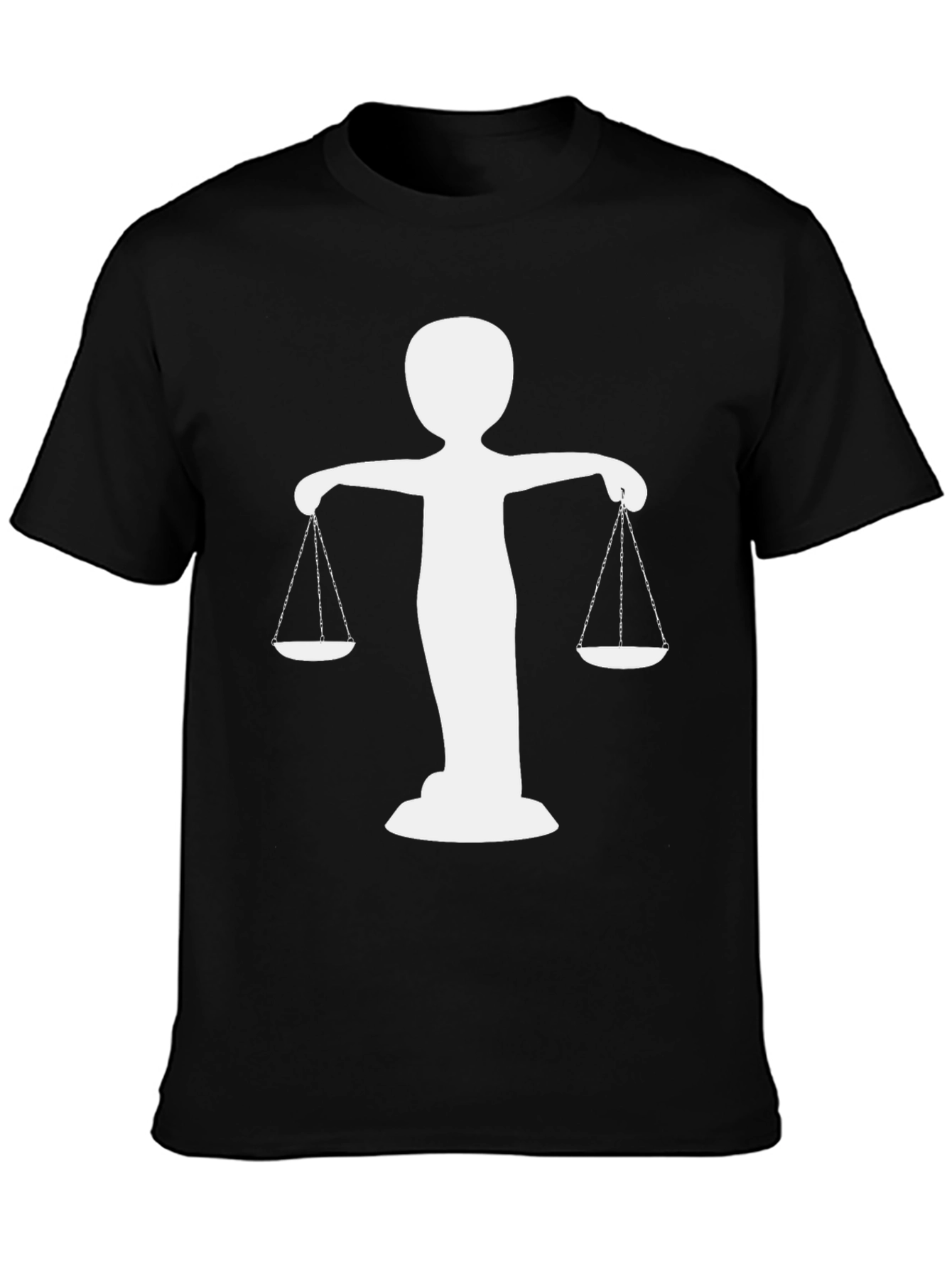 Scales of Justice Graphic Tee - Mens Black T-Shirt