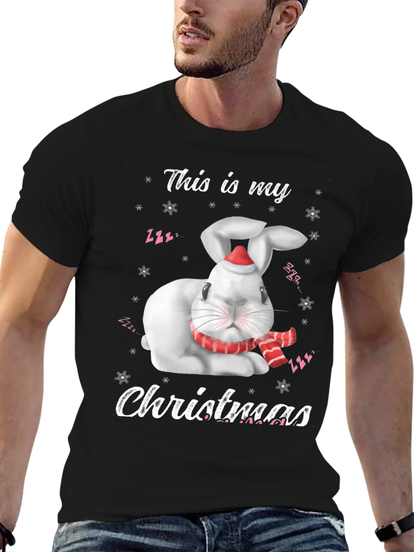 Cute Rabbit Christmas T-Shirt