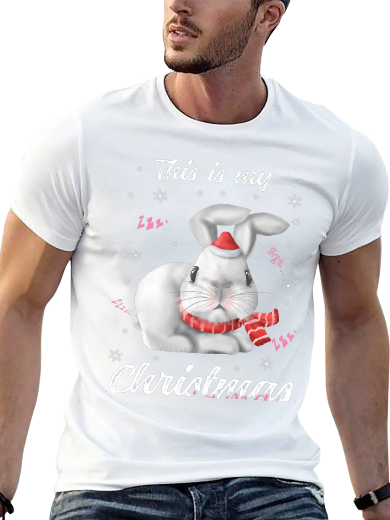 Cute Rabbit Christmas T-Shirt