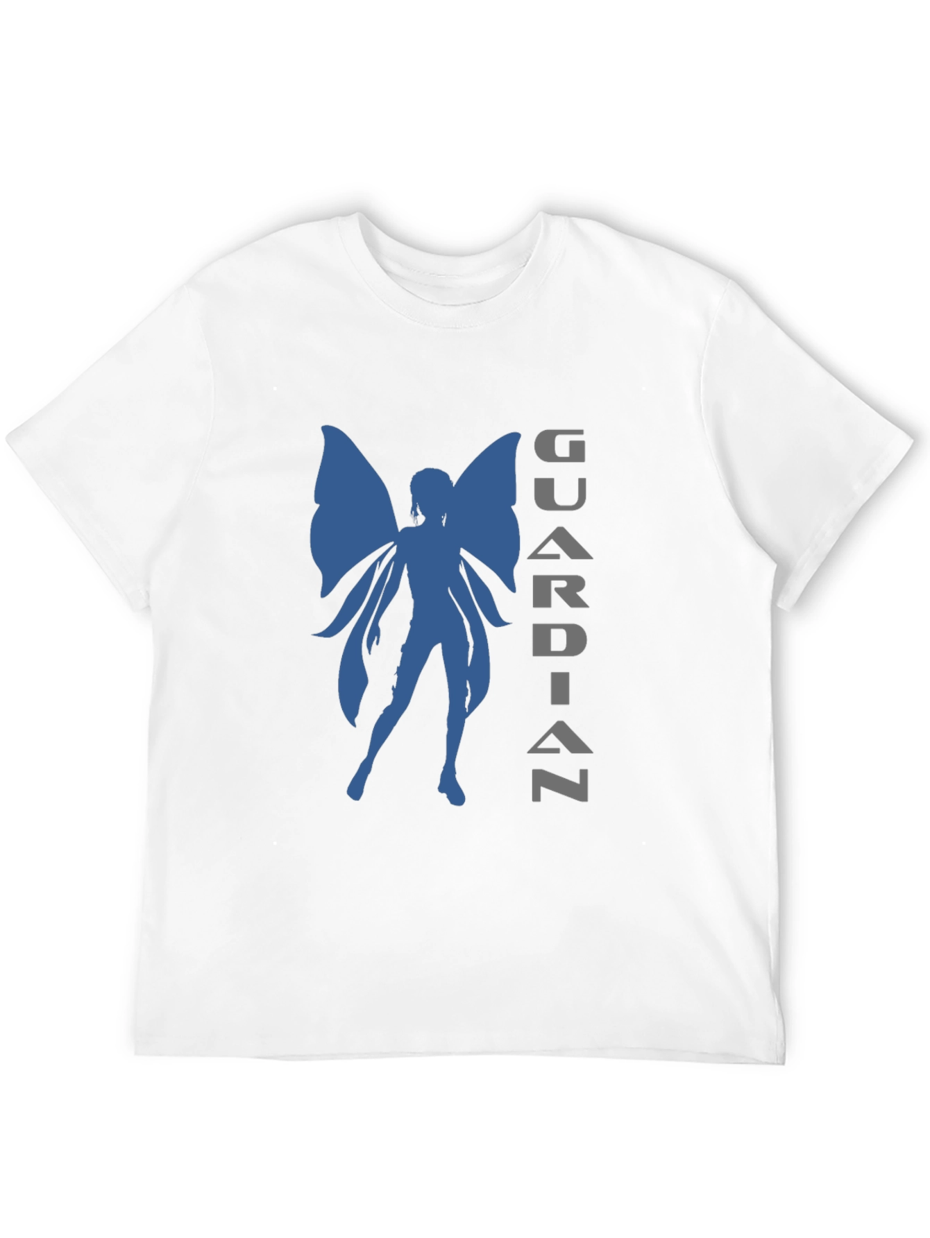 Guardian Fairy Graphic Tee - Stylish Black T-Shirt