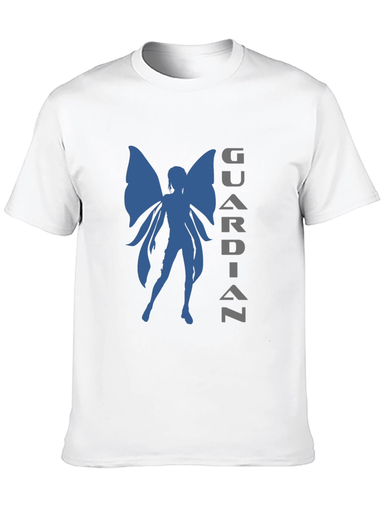 Guardian Fairy Graphic Tee - Stylish Black T-Shirt