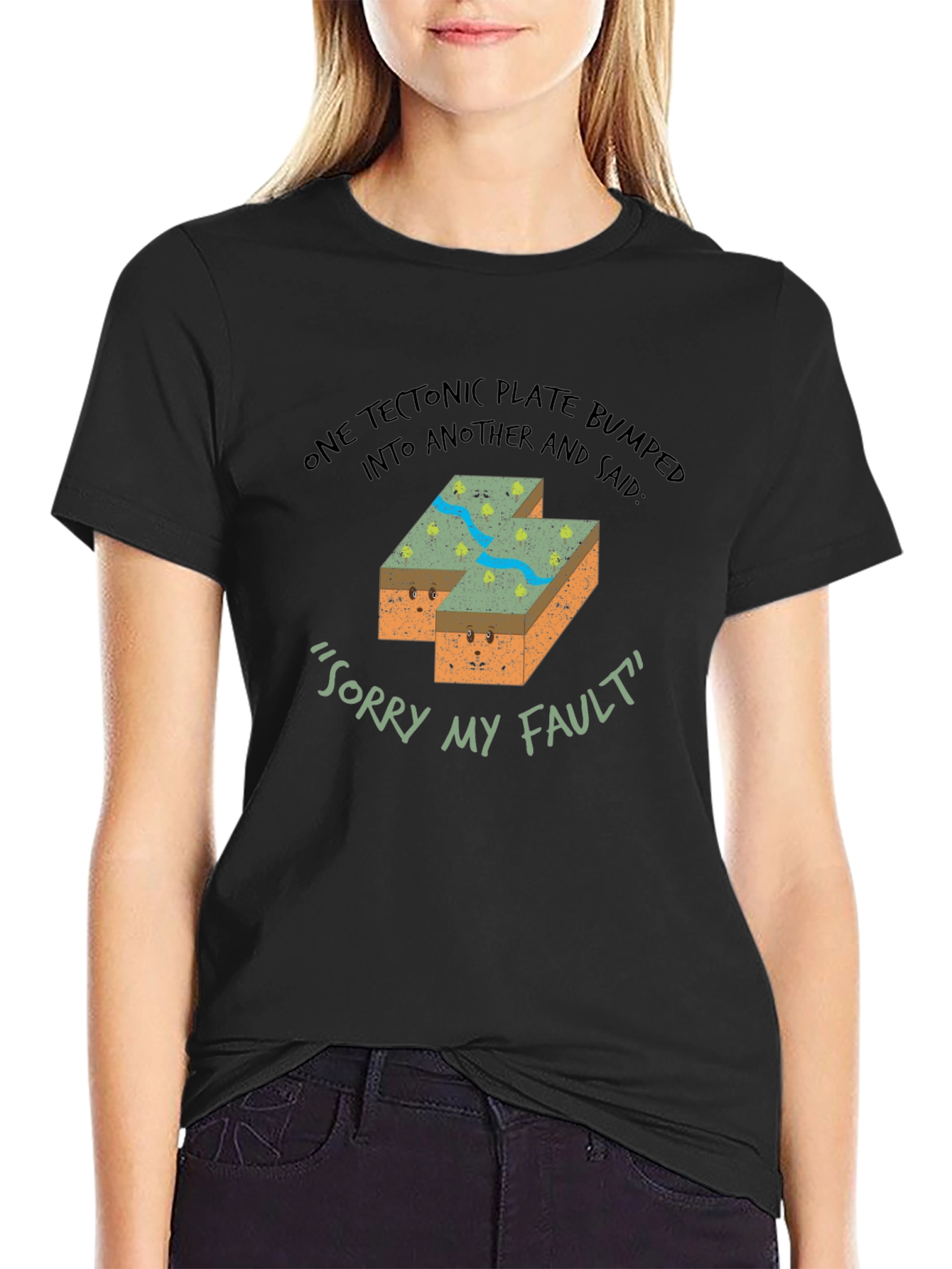 Funny Geology Tectonic Plate Fault T-Shirt