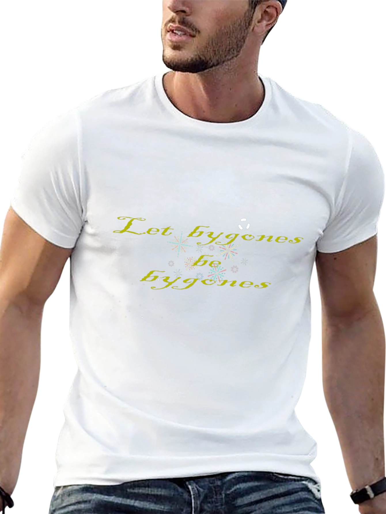 Let Bygones Be Bygones Black Graphic Tee