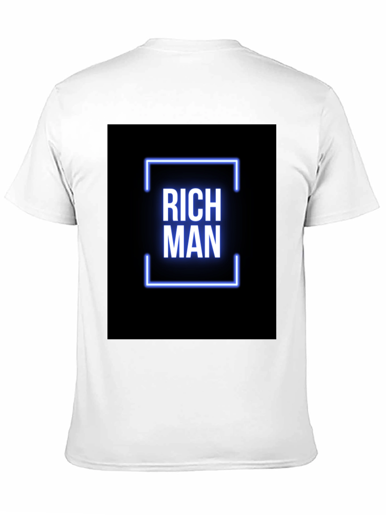 Rich Man Graphic Tee - Black Crew Neck T-Shirt