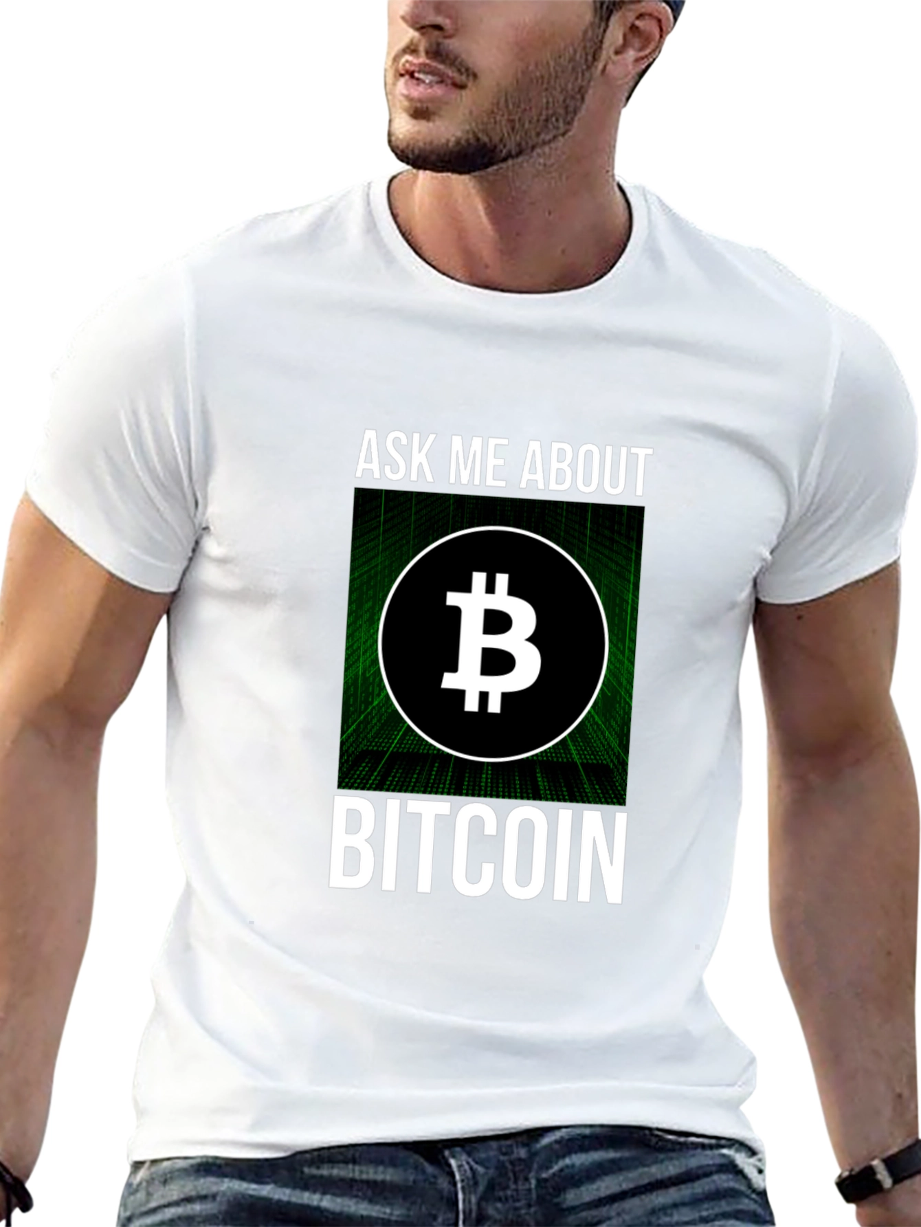 Ask Me About Bitcoin T-Shirt - Crypto Tee