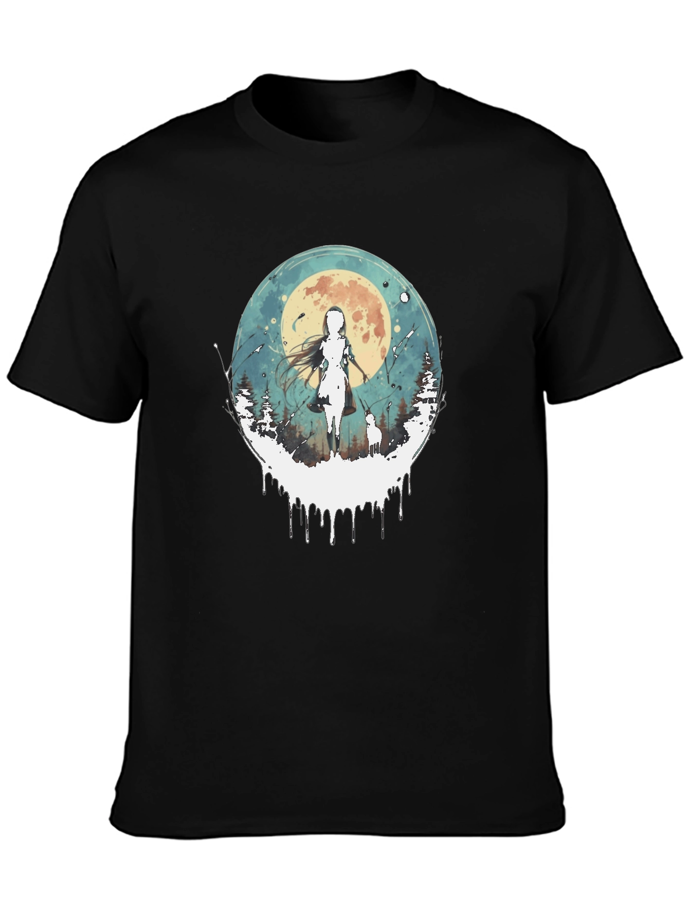 Anime Moon T-Shirt - Stylish Graphic Tee